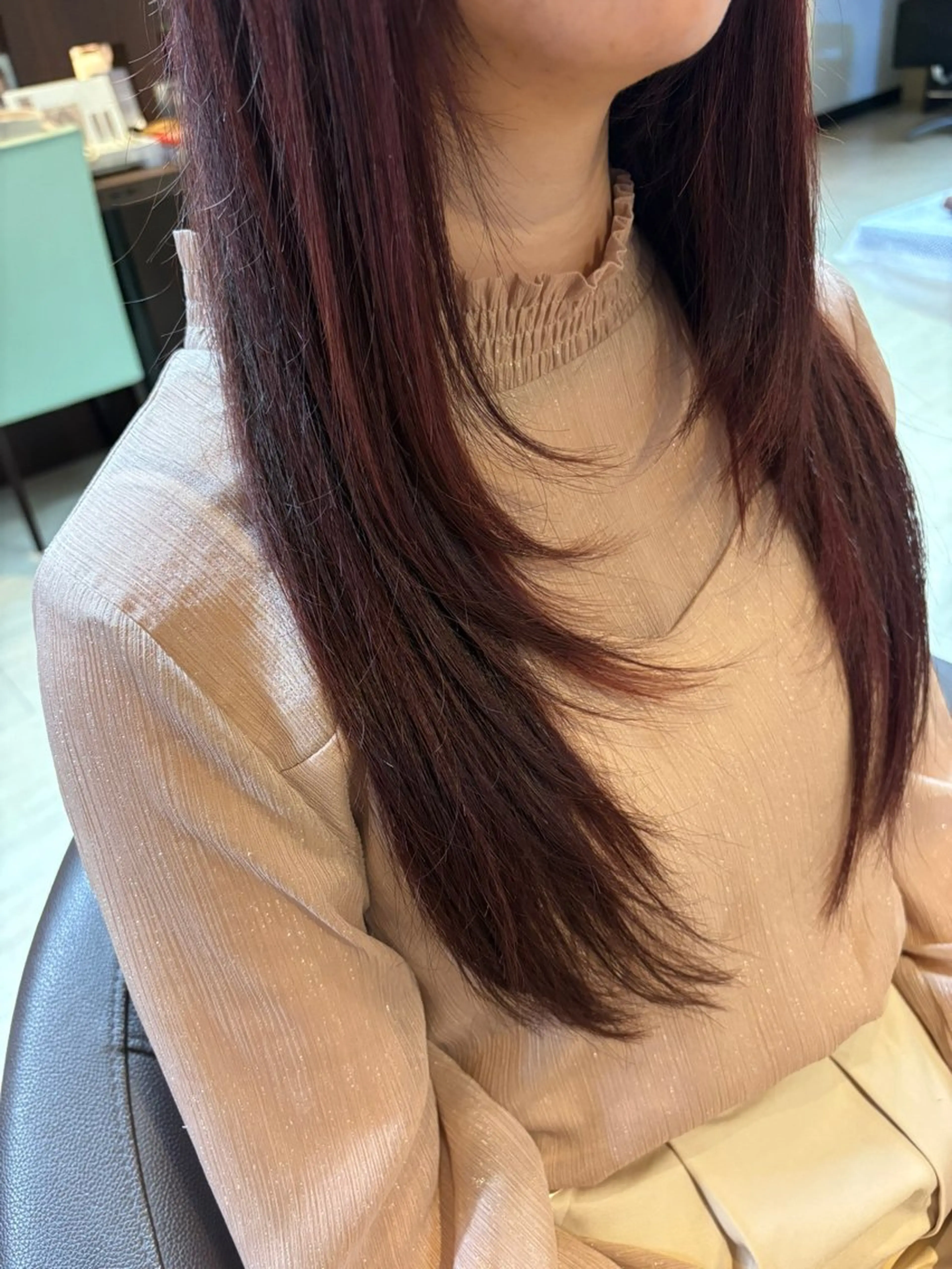 ロング カラー ヘアアレンジ レイヤーカット カット トリートメント ヘッドスパ Respia所属・白石 紗弥加 銀座/透明感/艶髪のヘアスタイル