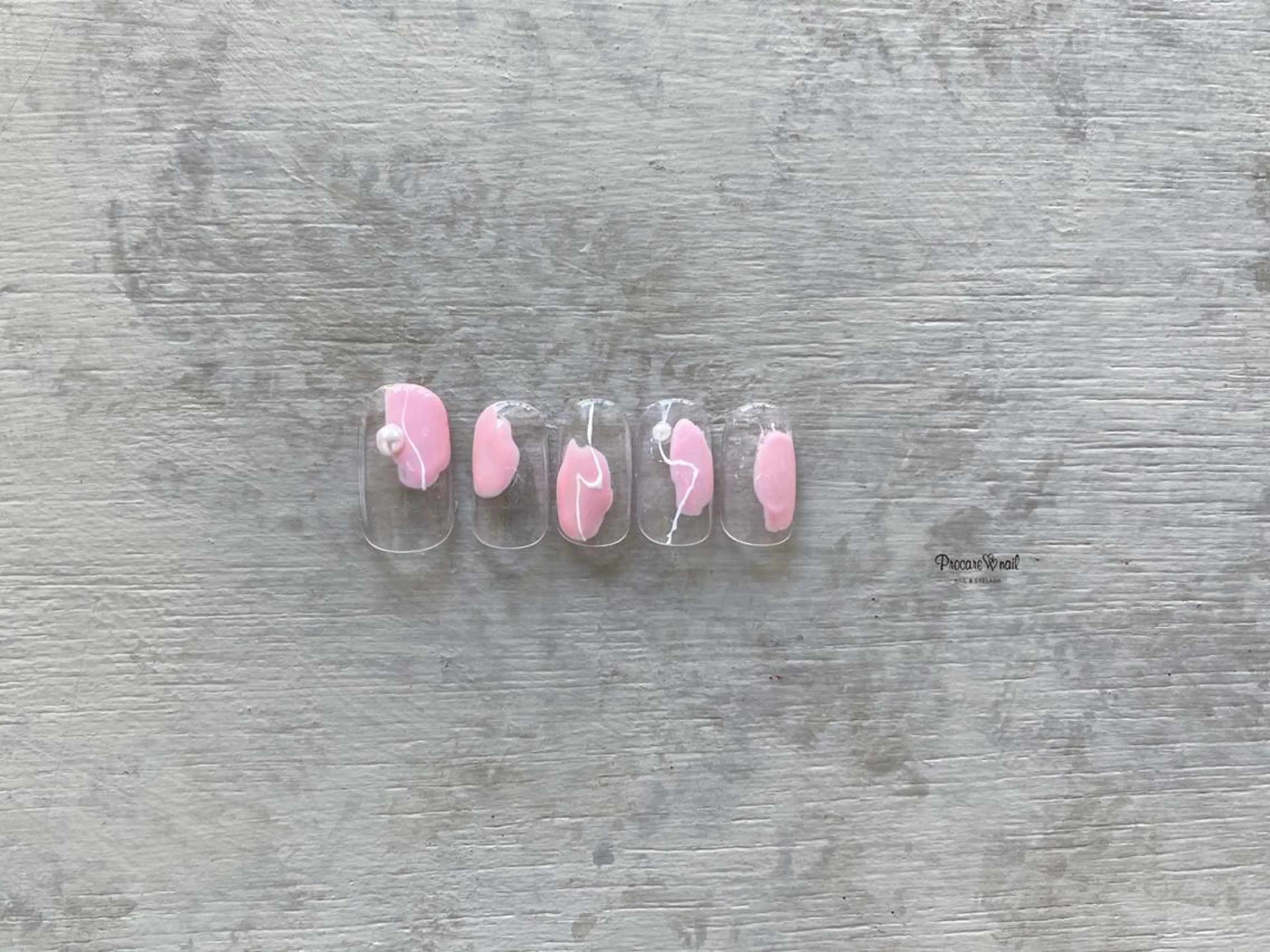 【👑オフあり】クリアベースニュアンスアートネイル🎨𓈒𓏸　120分の写真