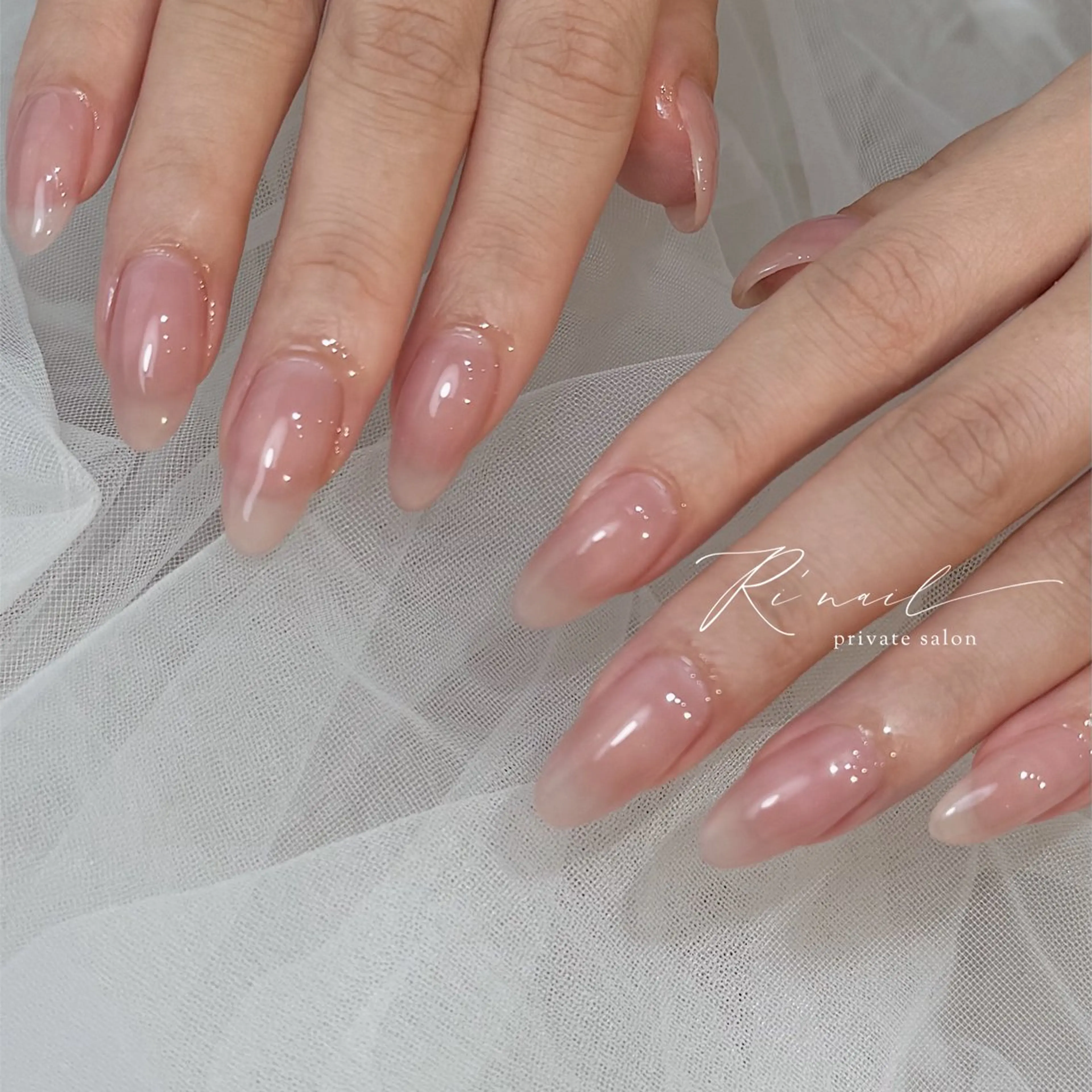 ネイル オフィスネイル ピンク ISHIWATA LINAのネイルデザイン