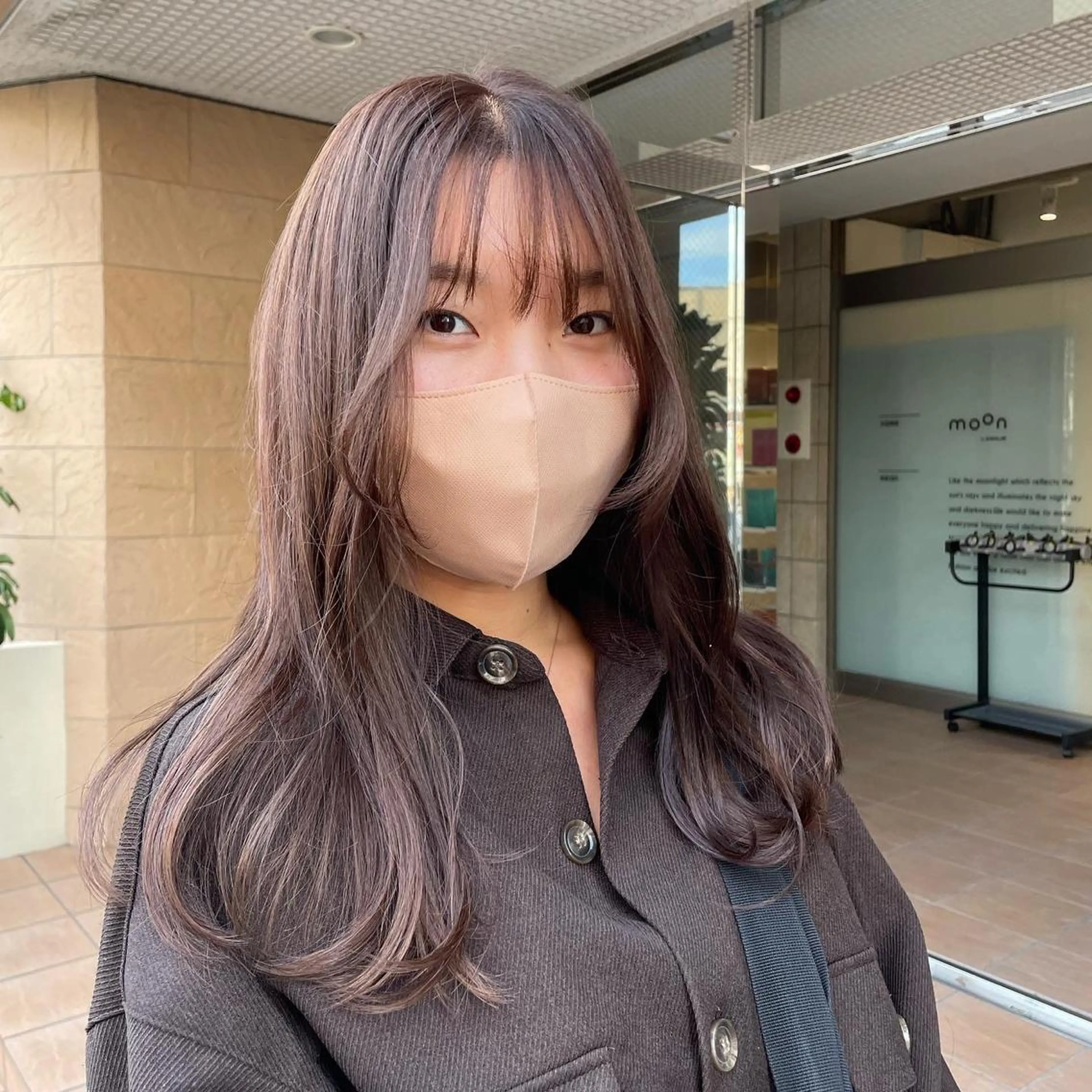 ロング カラー ヘアアレンジ 似合わせカット スズキ シオリのヘアスタイル