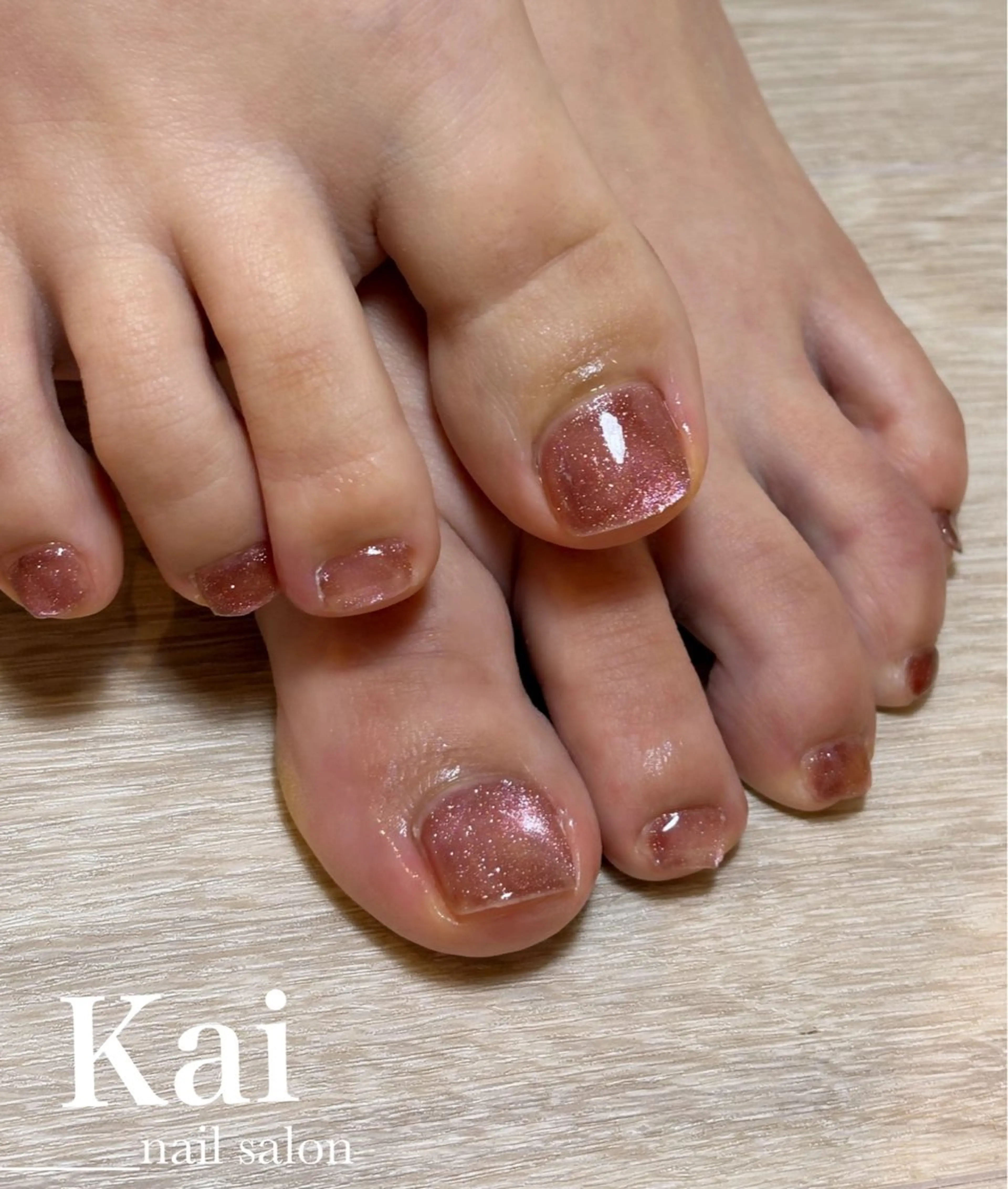ネイル フットネイル 韓国ネイル マグネットネイル ネイビー シンプルネイル Kai  nail Mayukoのネイルデザイン