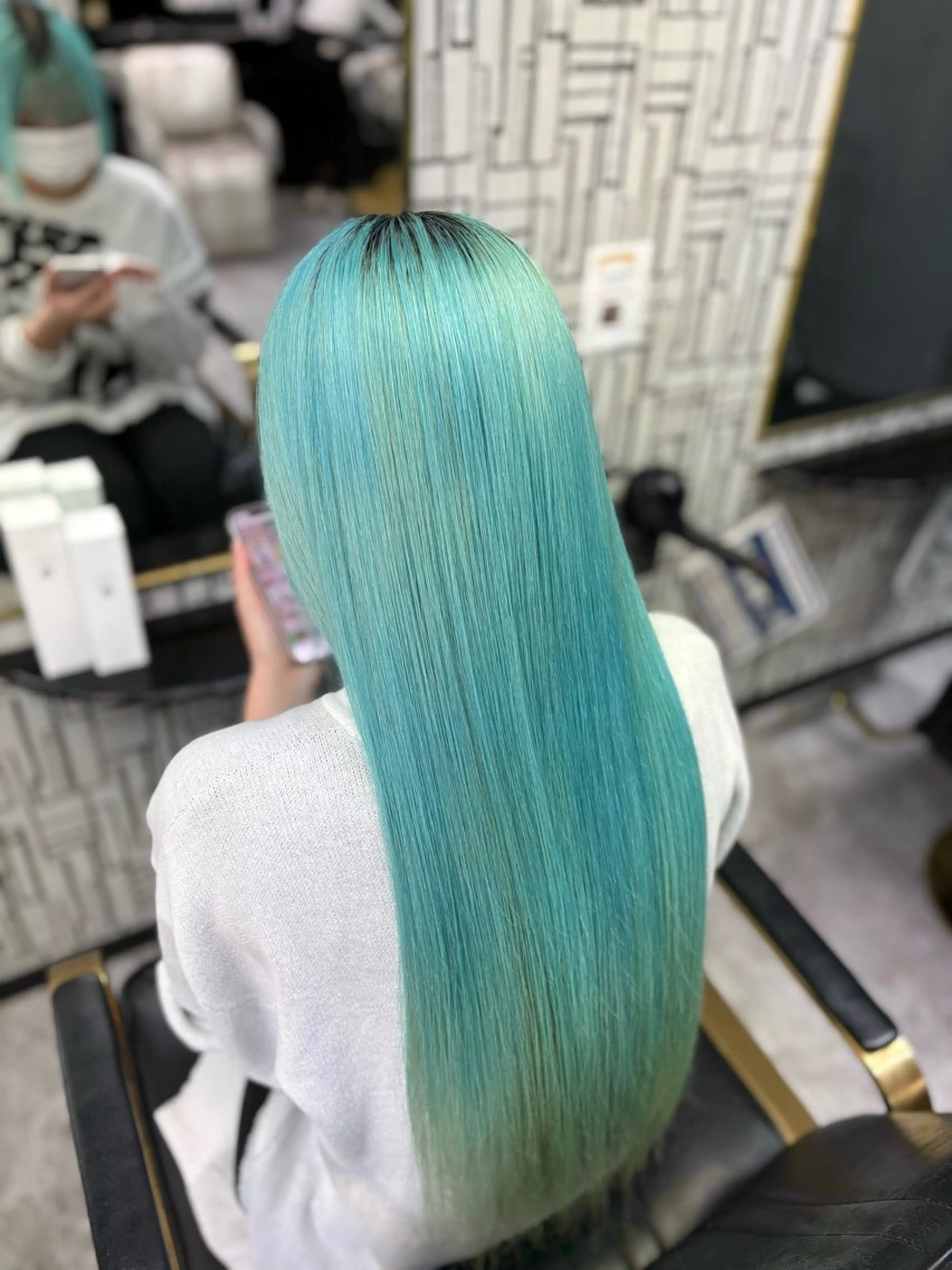 ロング ヘアカラー Charm久留米所属・冨吉 咲笑のヘアスタイル