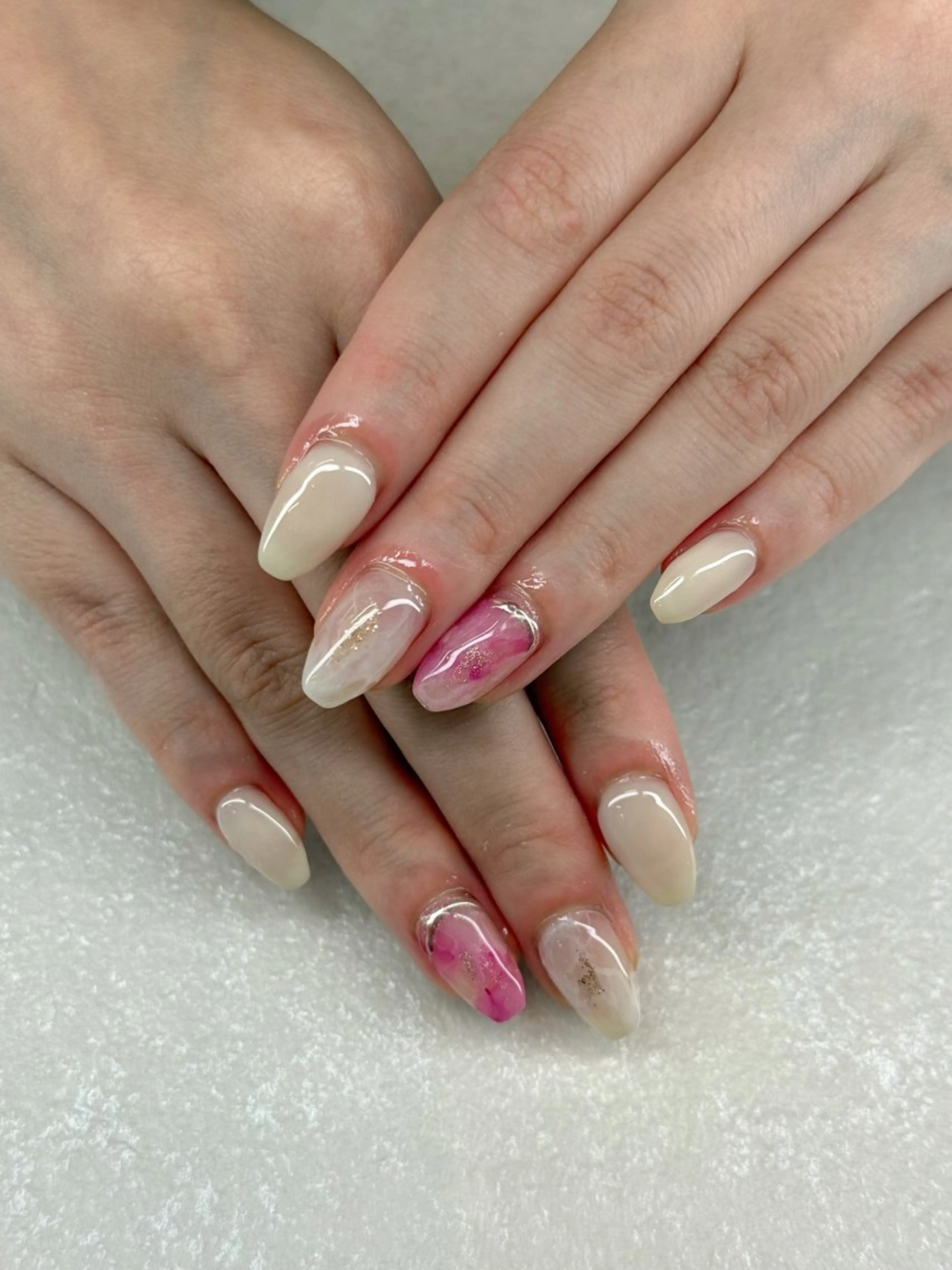 ネイル Agate miku🎀‧₊のネイルデザイン