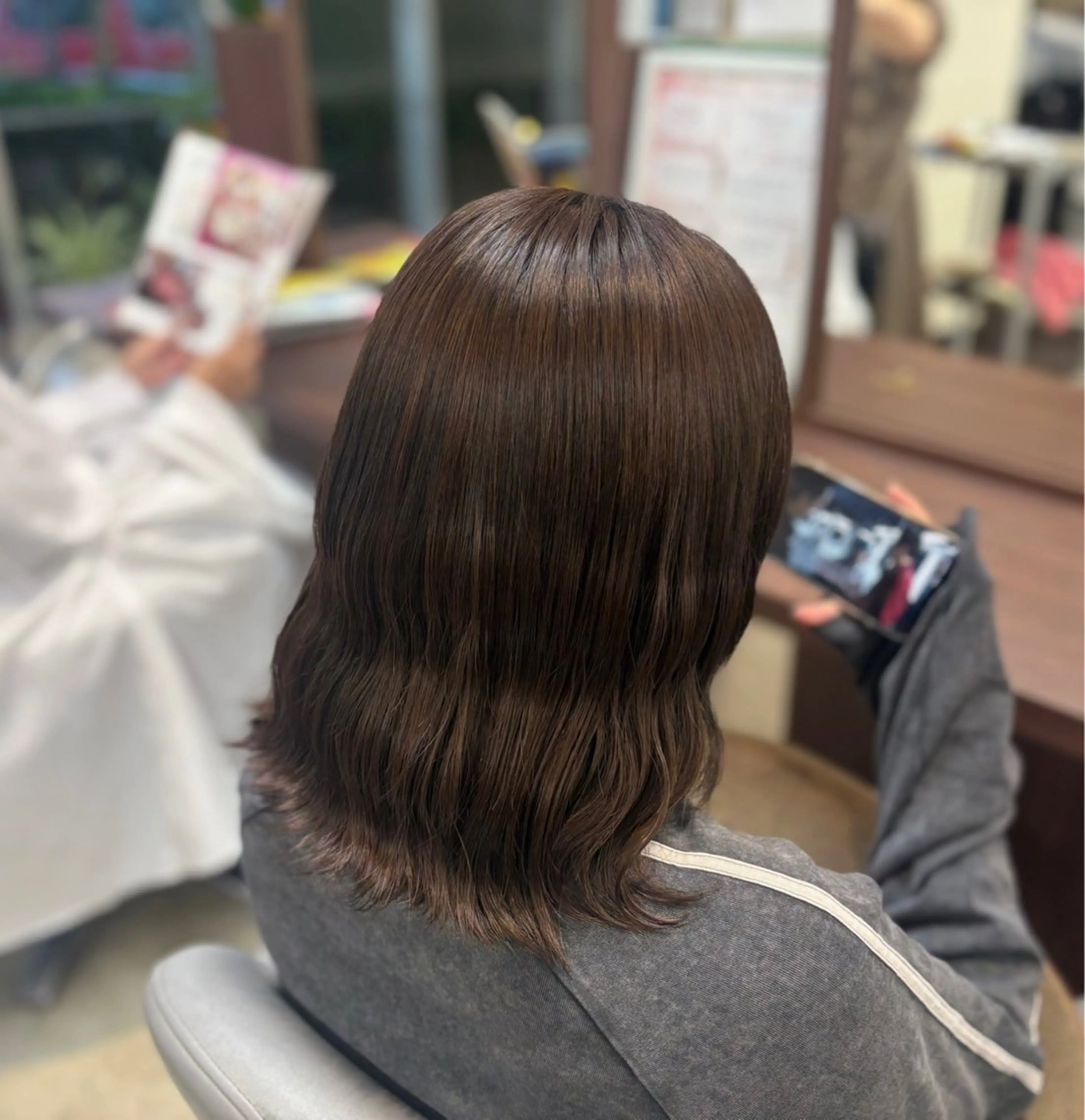 ミディアム カラー ⛄️カラーモデル /艶カラー/あい⛄️のヘアスタイル