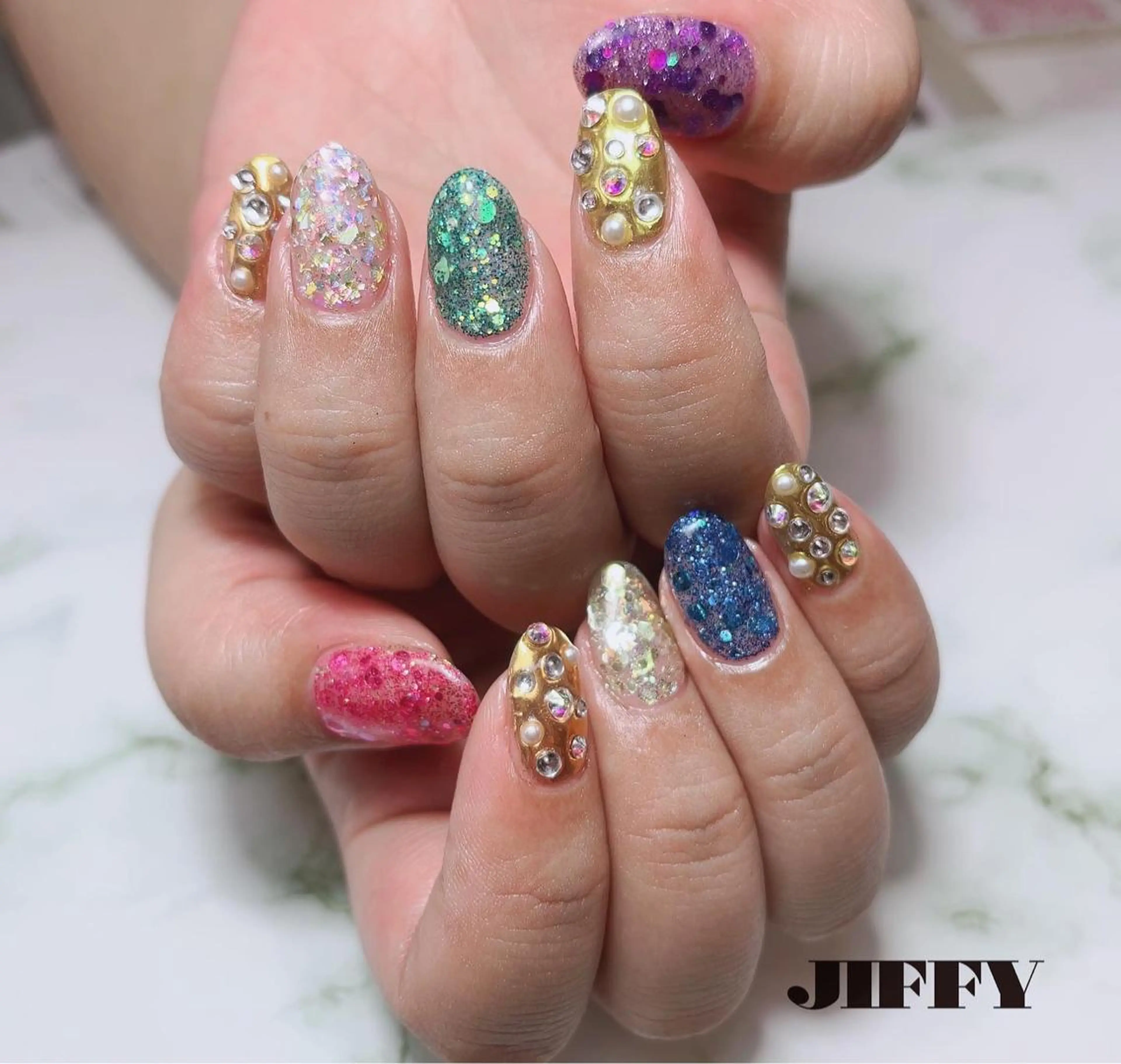 ネイル ラメ(グリッター) JIFFY所属・JIFFY nailstudioのネイルデザイン