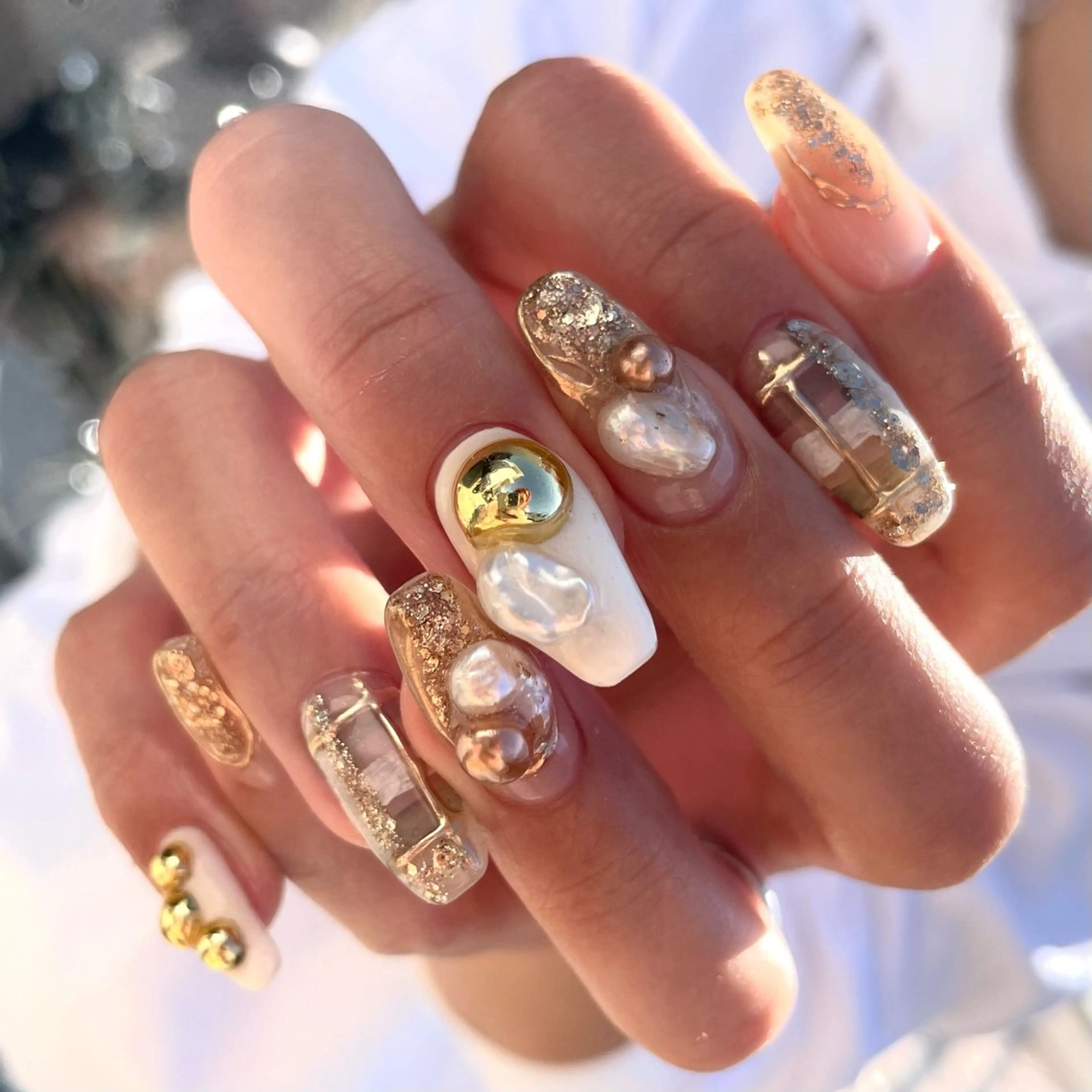 ネイル ハンドネイル Sea  nail by emaのネイルデザイン