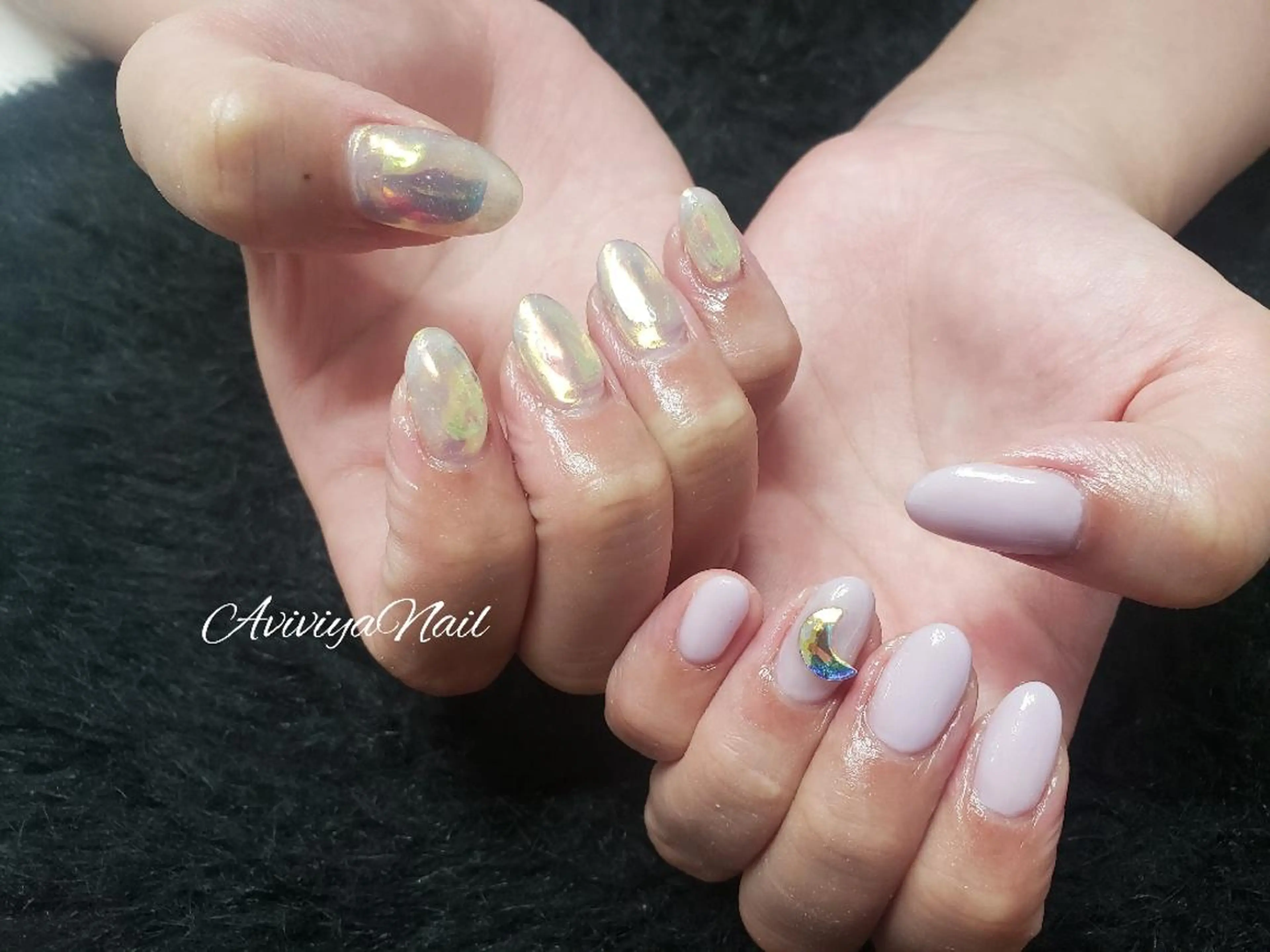 ネイル 氷ネイル・うるうるネイル AviviyaNail所属・kubo ayaのネイルデザイン