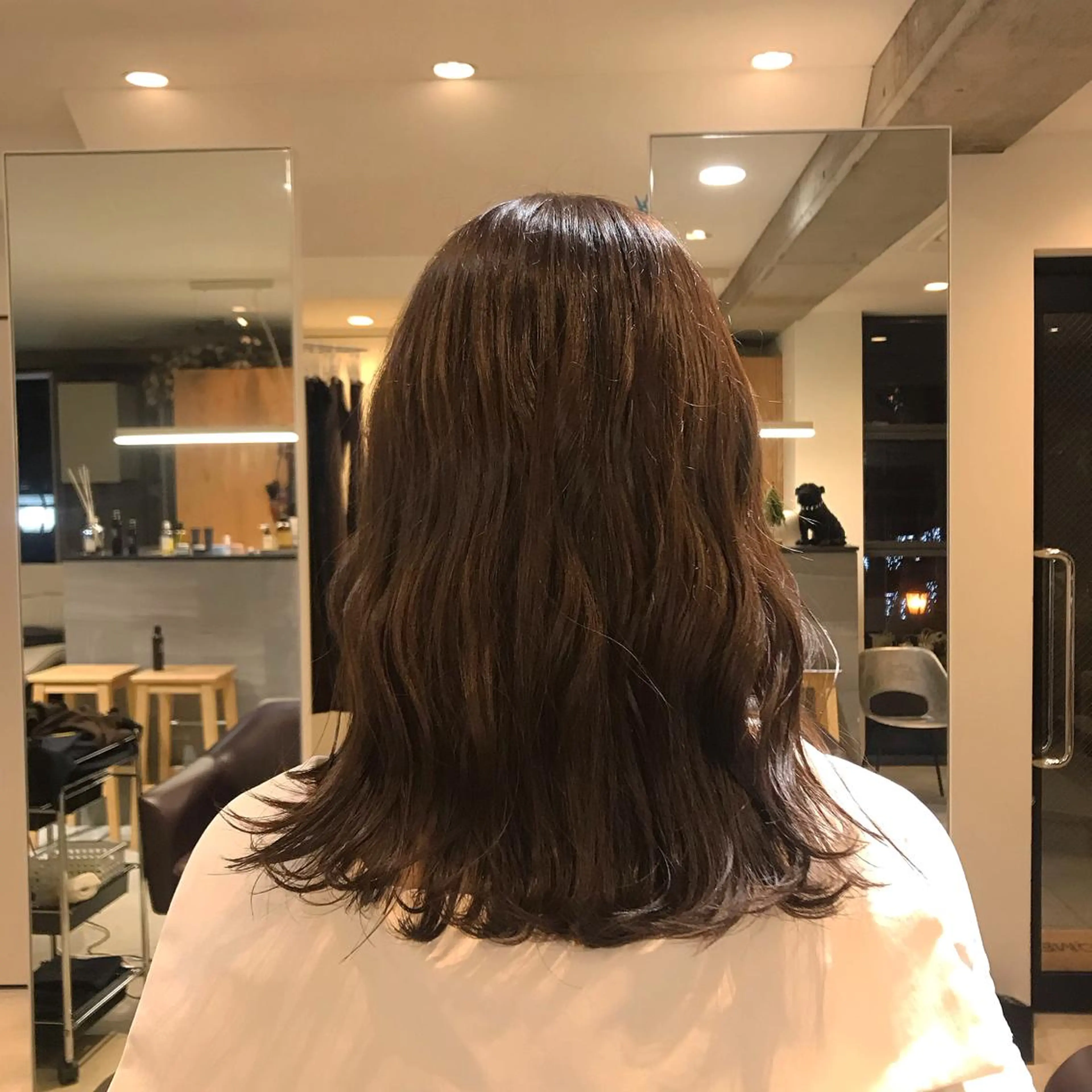ミディアム 菅原 彩加のヘアスタイル