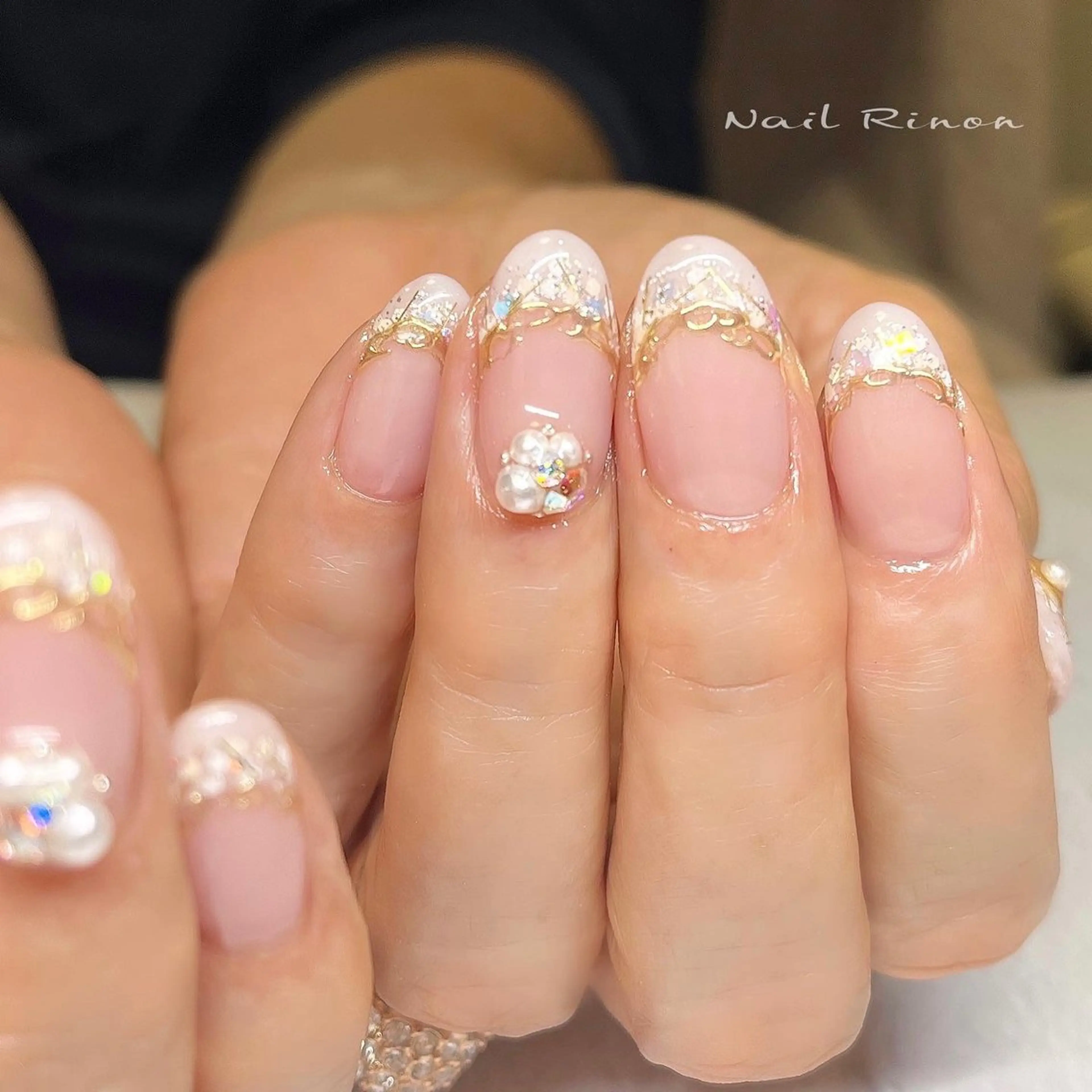 ネイル フレンチネイル ハンドネイル Nail Rinonのネイルデザイン