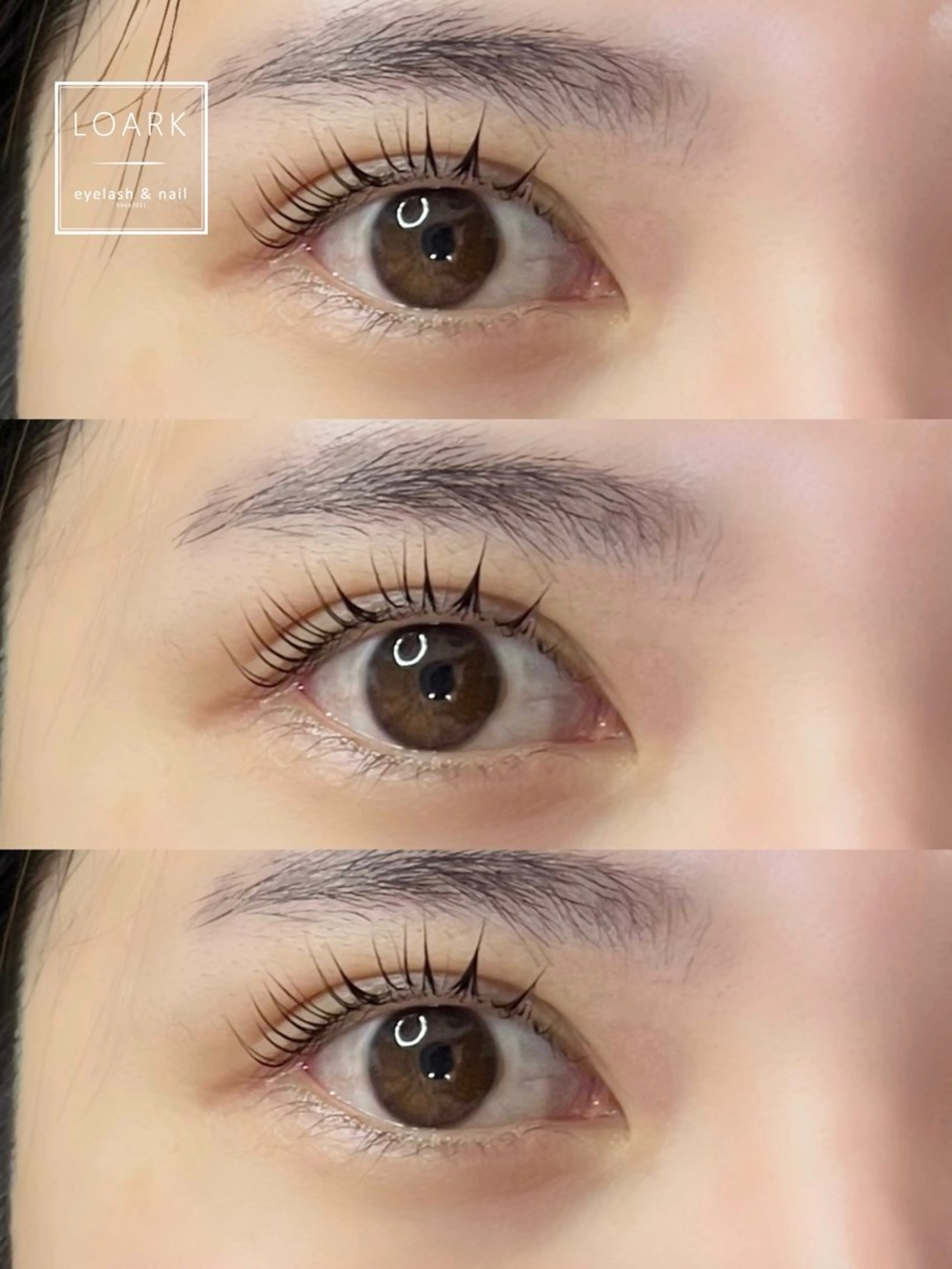 マツエク・マツパ パリジェンヌラッシュリフト LOARK アイラッシュのマツエク・マツパデザイン