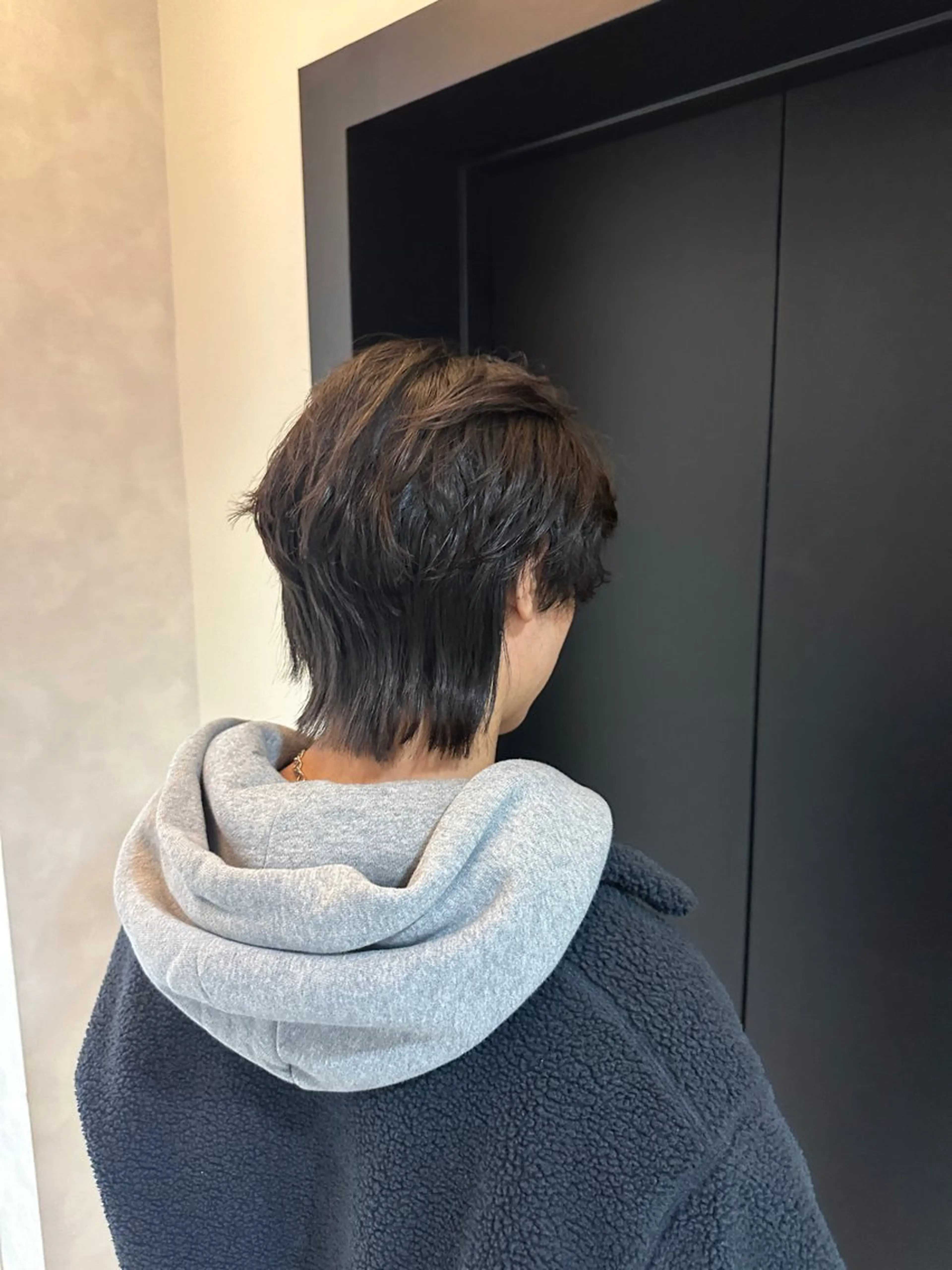 ショート メンズ メンズウルフカット くびれヘア ウルフカット カット 大場 賀句のヘアスタイル