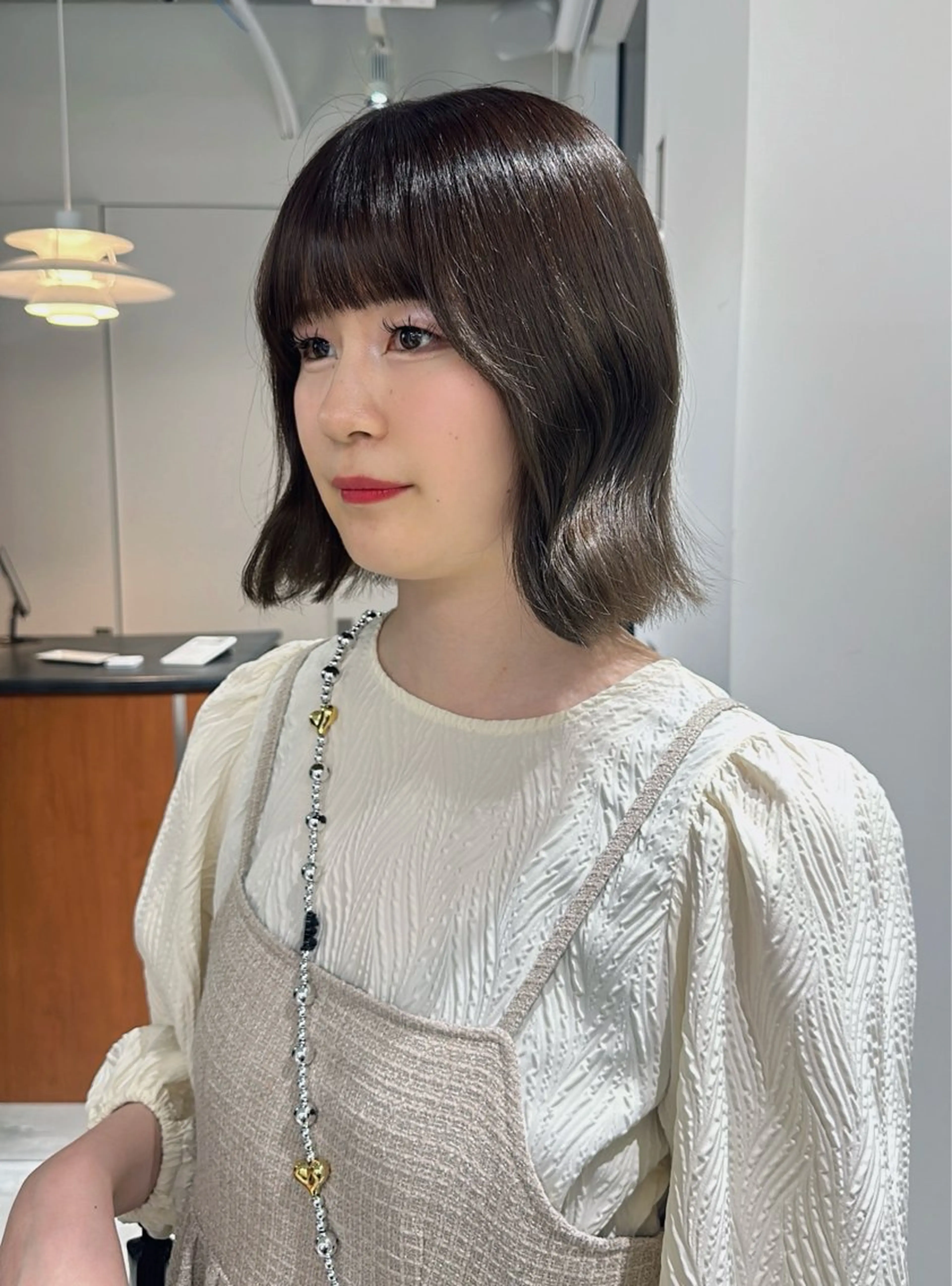 カラー ヘアカラー トリートメント ヘアセット 秋永 鈴のヘアスタイル