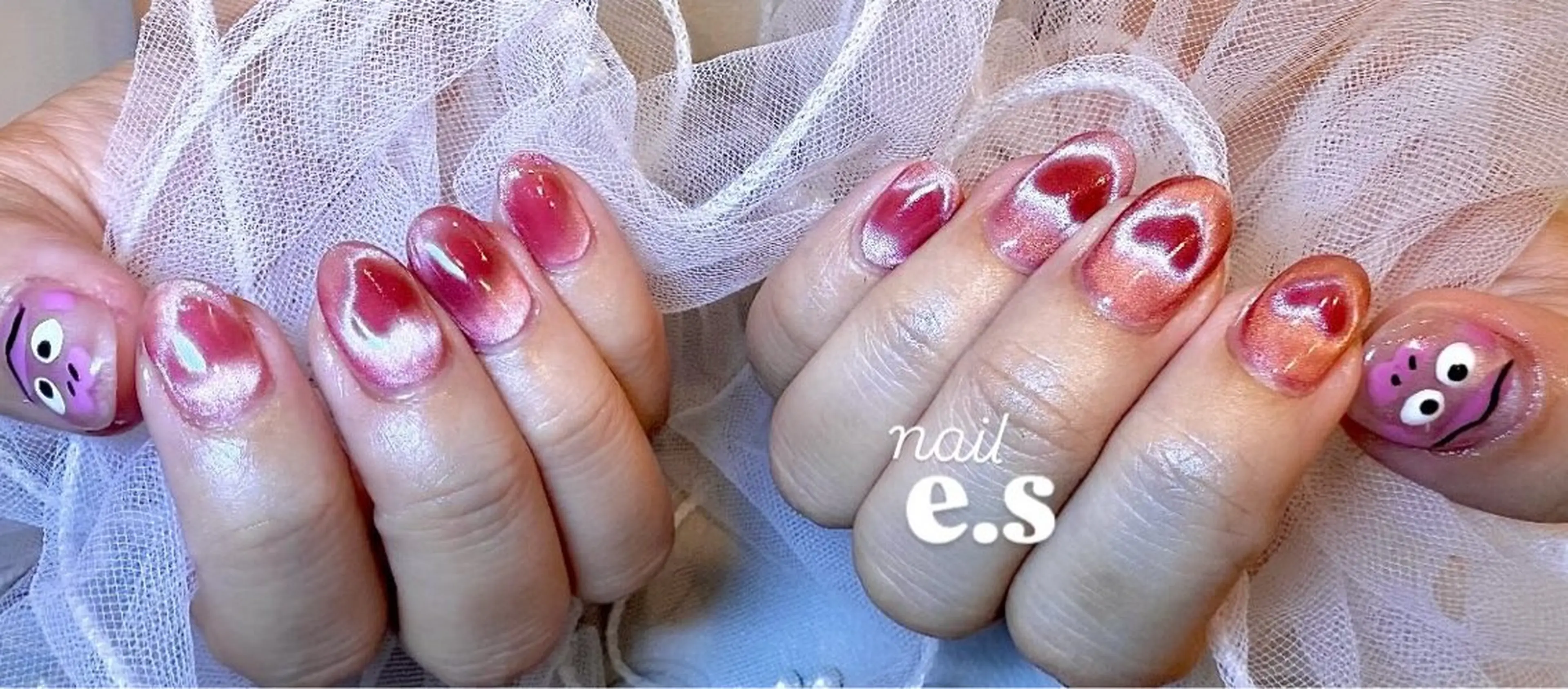 ネイル ピンク ハンドネイル nail e.sのネイルデザイン