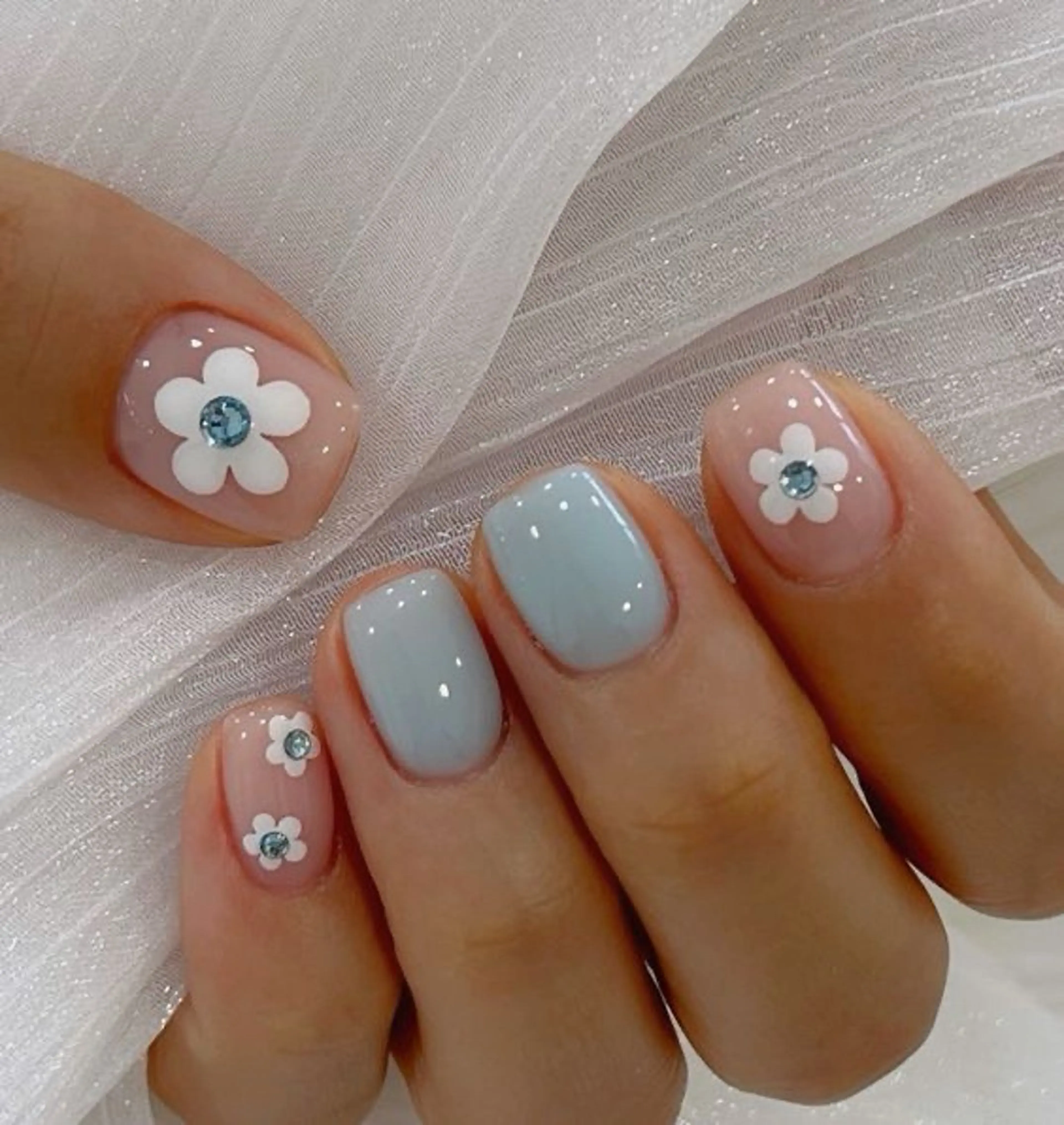 ネイル 韓国ネイル 持ち込み ニュアンスネイル ネイルチップ ハンドネイル ANA.CHUO 本川越店舗のネイルデザイン