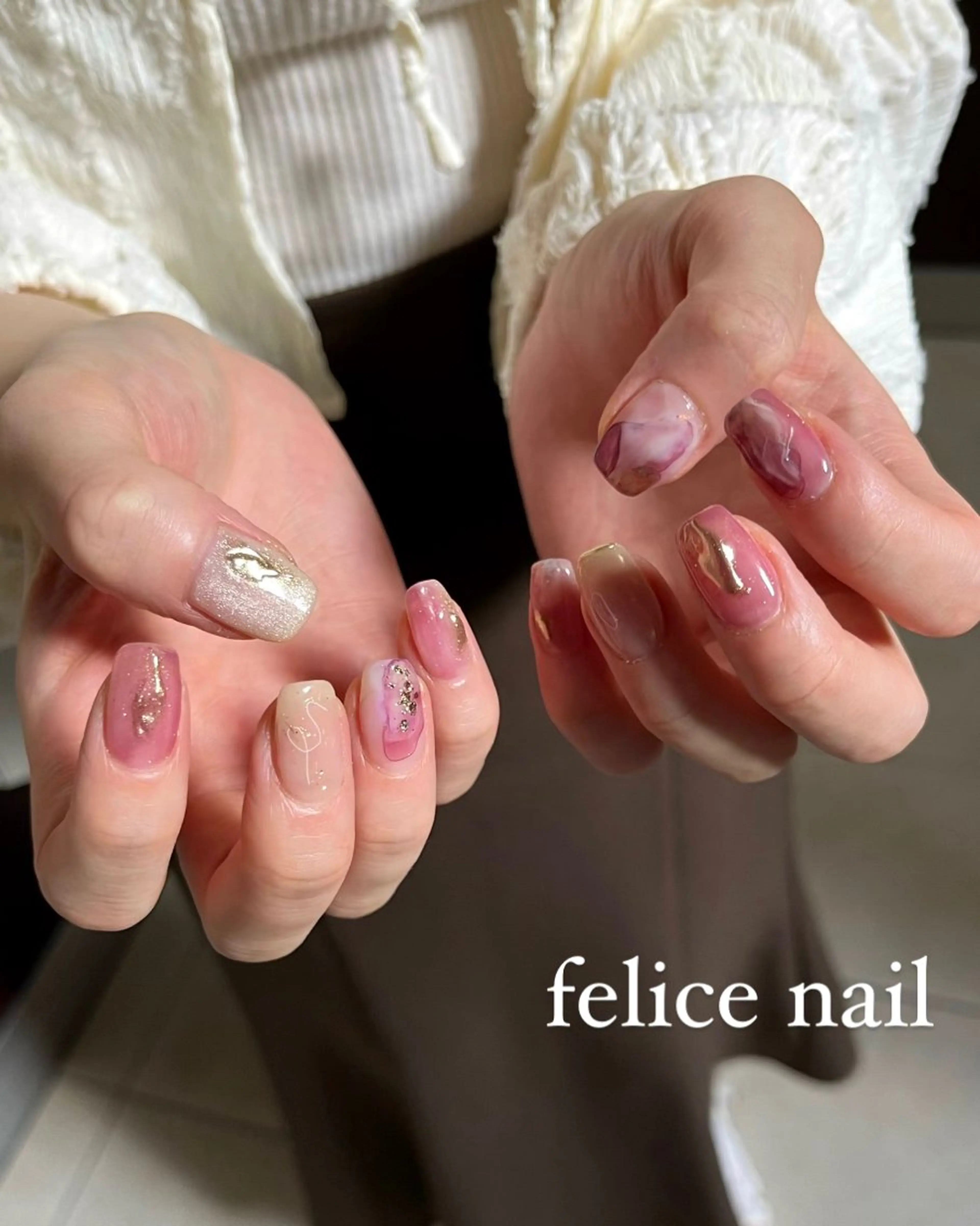 ネイル ニュアンスネイル felice nailのネイルデザイン