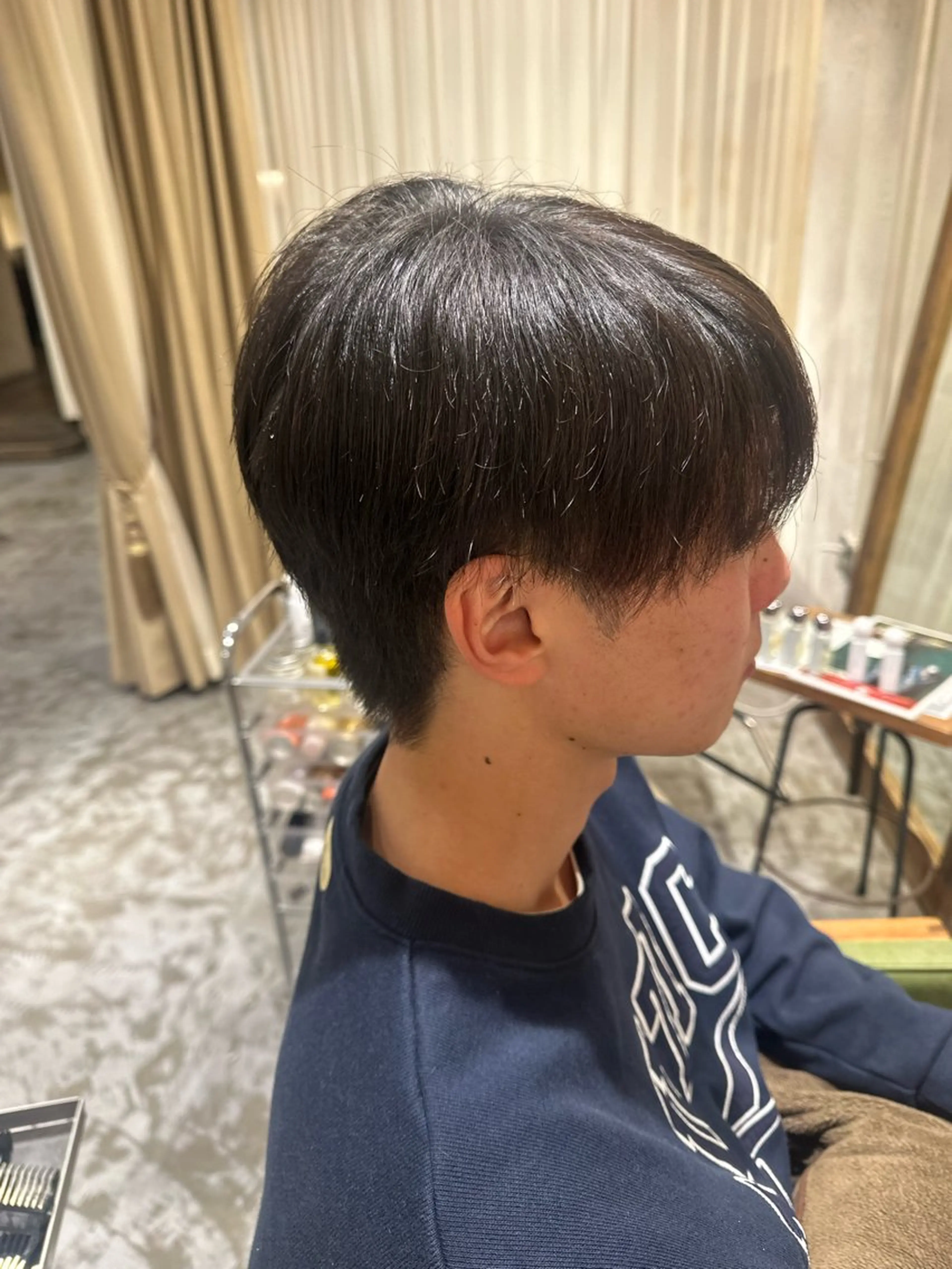 ショート メンズ マッシュ 田中 陽菜里のヘアスタイル