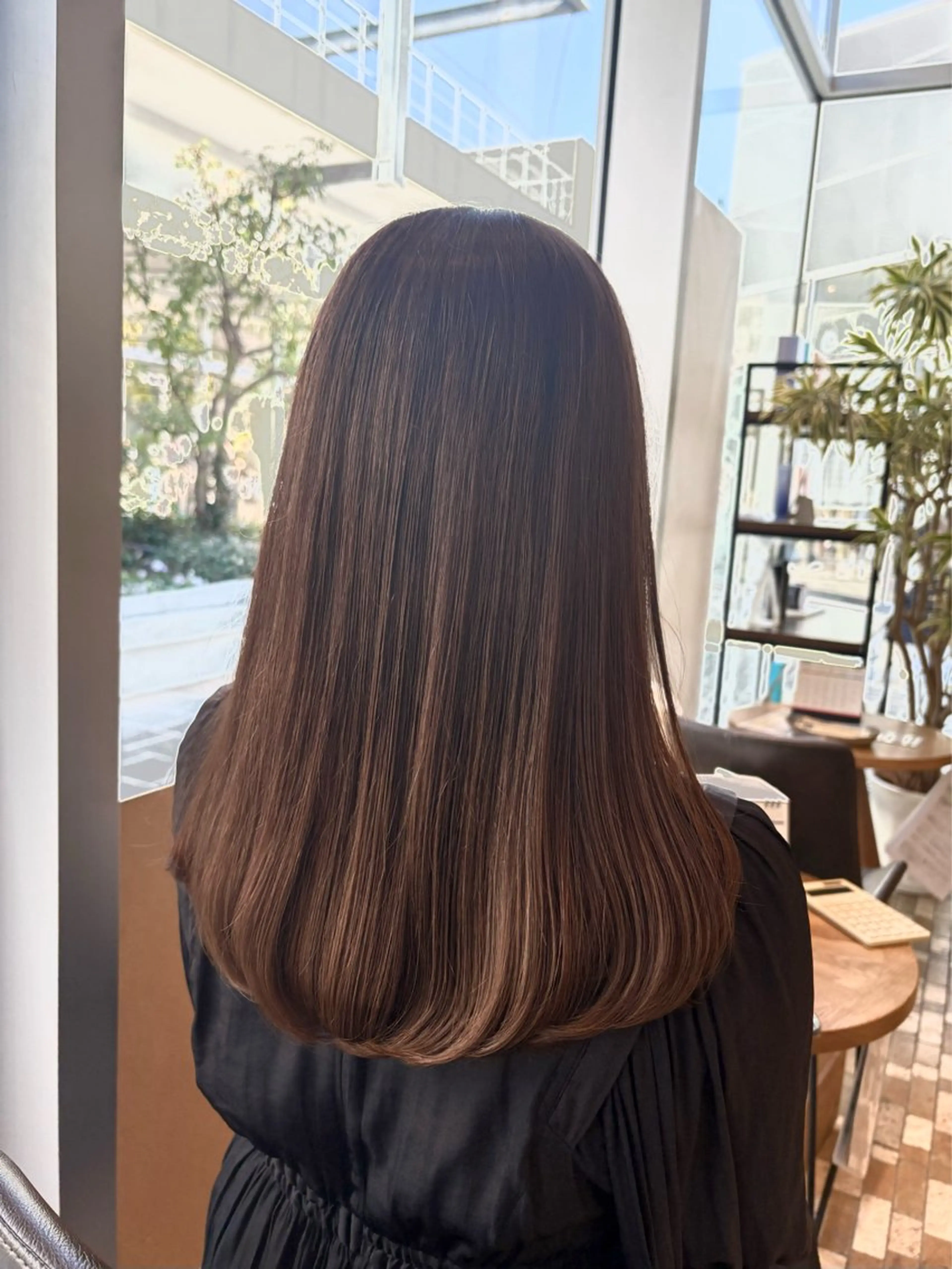 【ダメージ軽減、透明感✨】　カット💇🏻‍♀️+イルミナカラー🩵　　シャンプー、ブロー込み🫧の写真