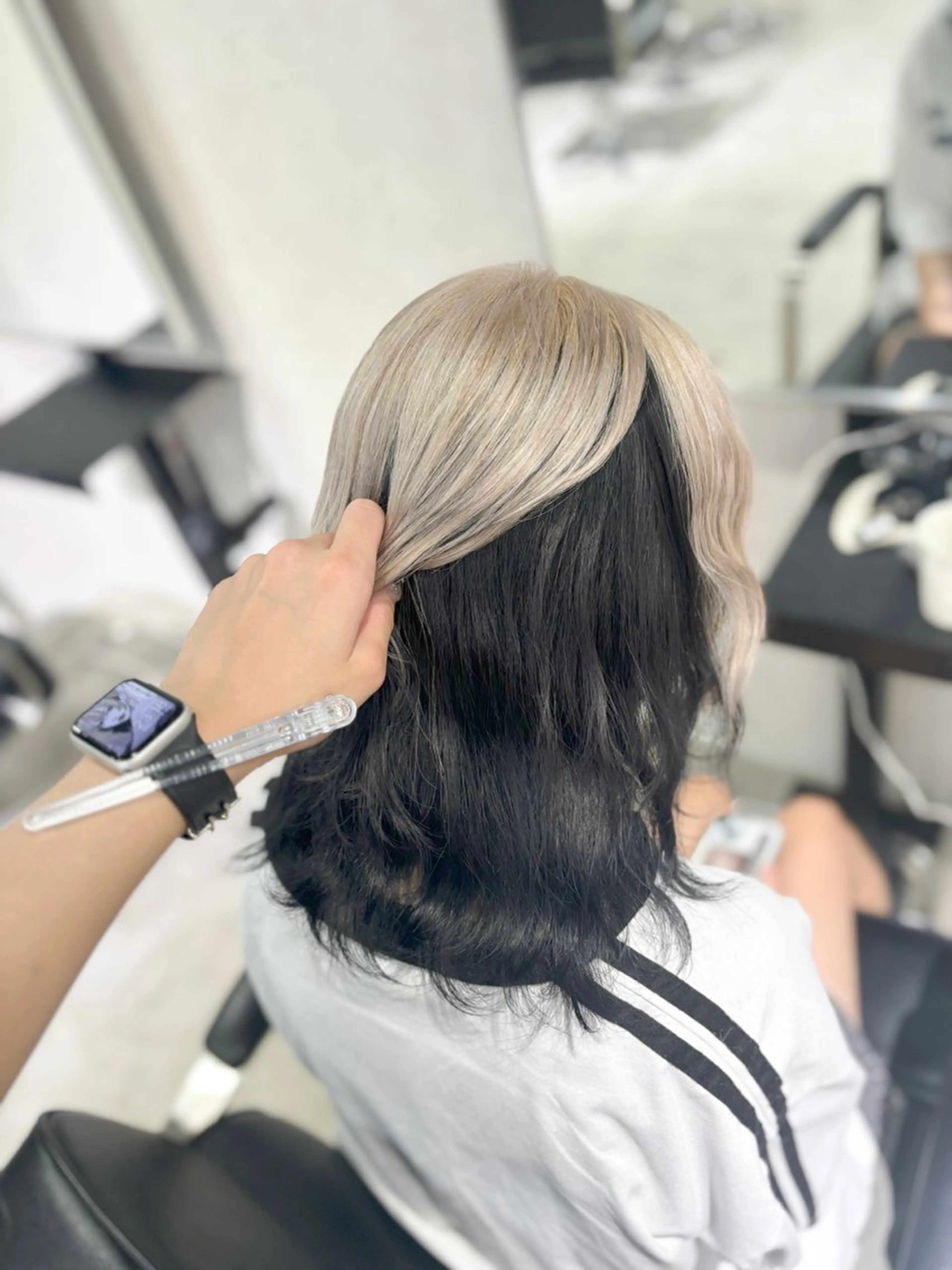 カラー ヘアアレンジ ヘアカラー トリートメント 艶髪ハイトーン/ ブロンド/Nagiのヘアスタイル