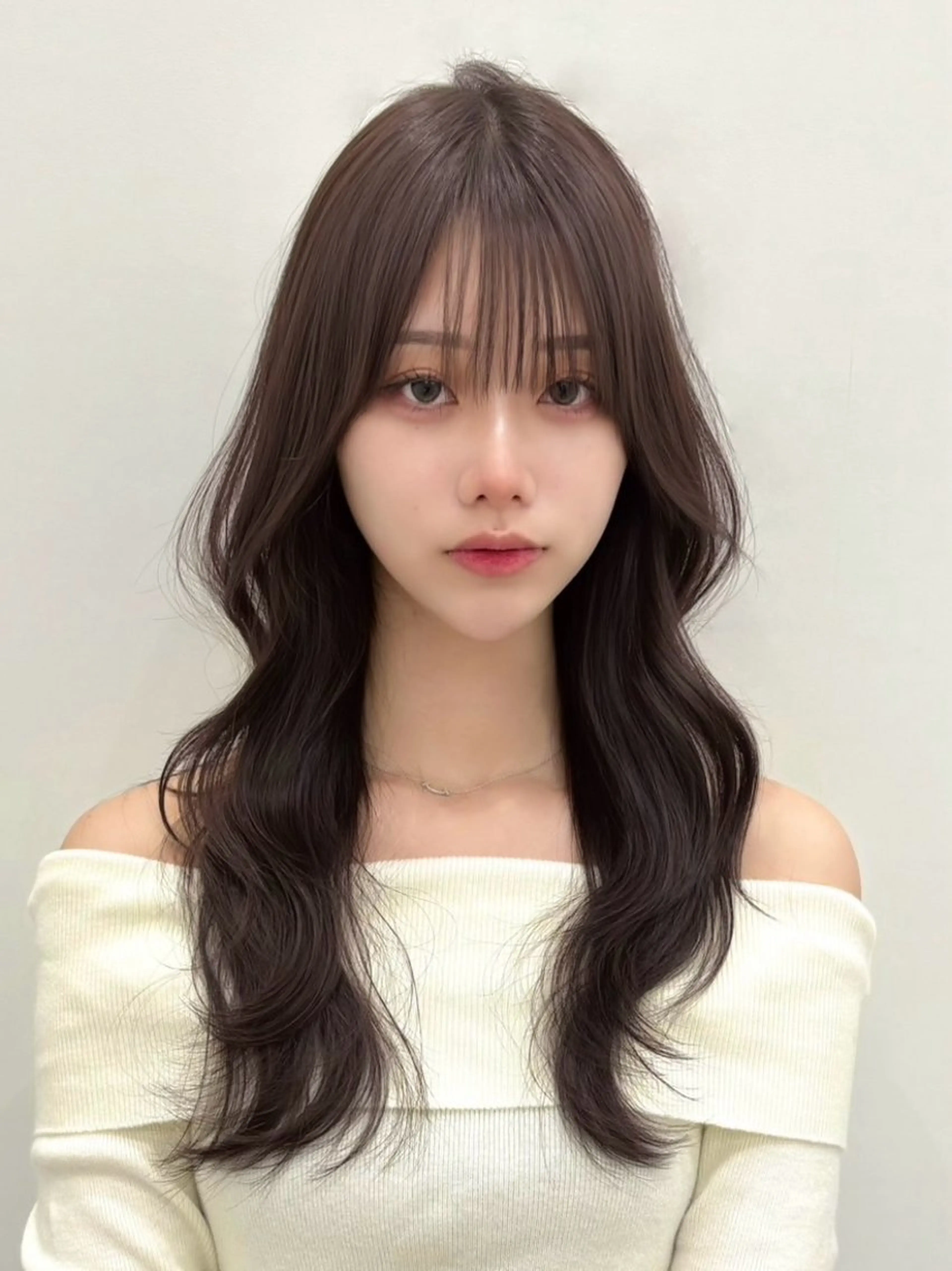 ロング レイヤーカット カット ヘアカラー トリートメント PULSE yokohama所属・横浜駅/韓国レイヤー カット/髪質改善のヘアスタイル