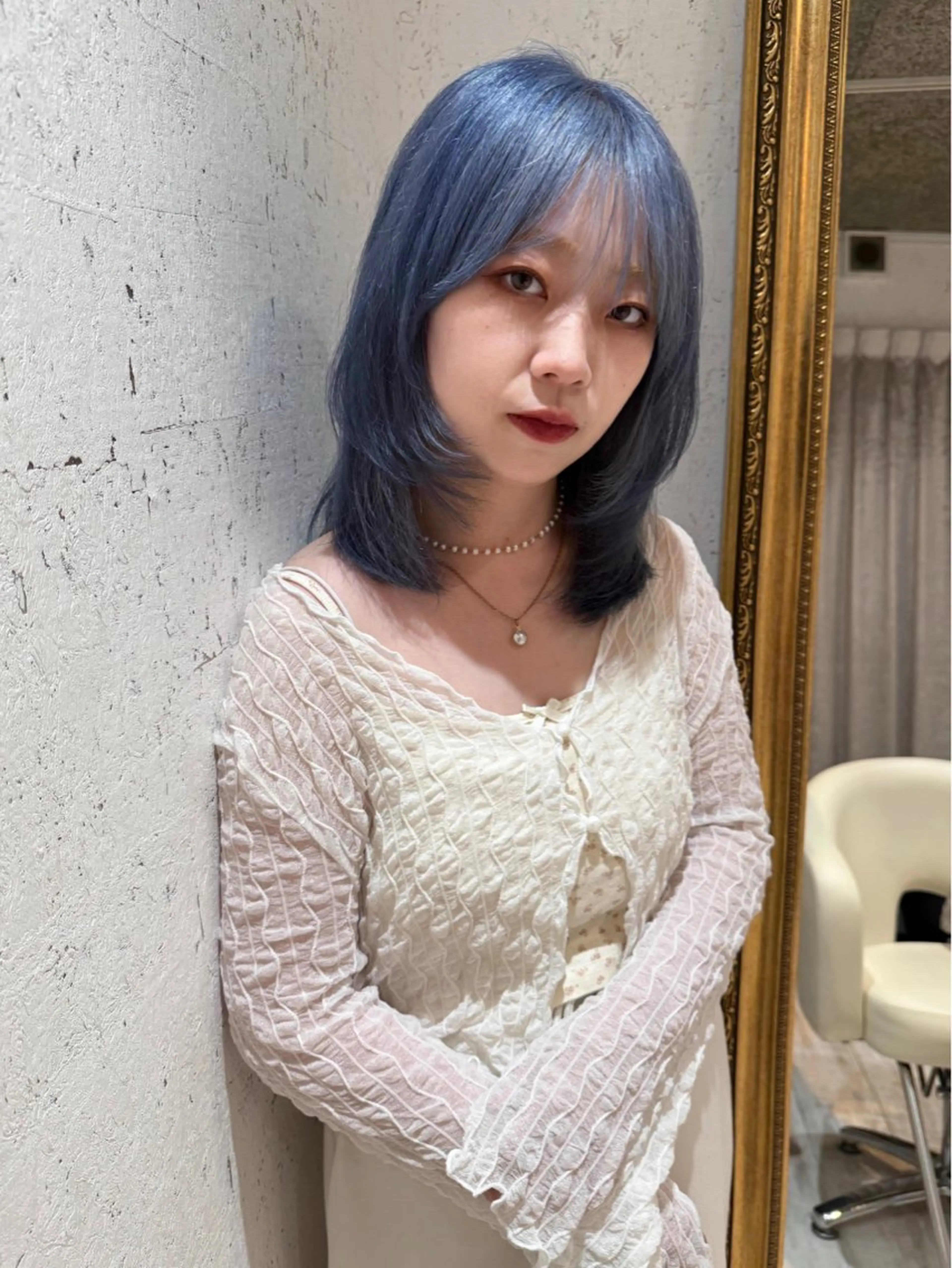 ミディアム カラー 似合わせカット カット ヘアカラー トリートメント mai / linoah˚✧のヘアスタイル