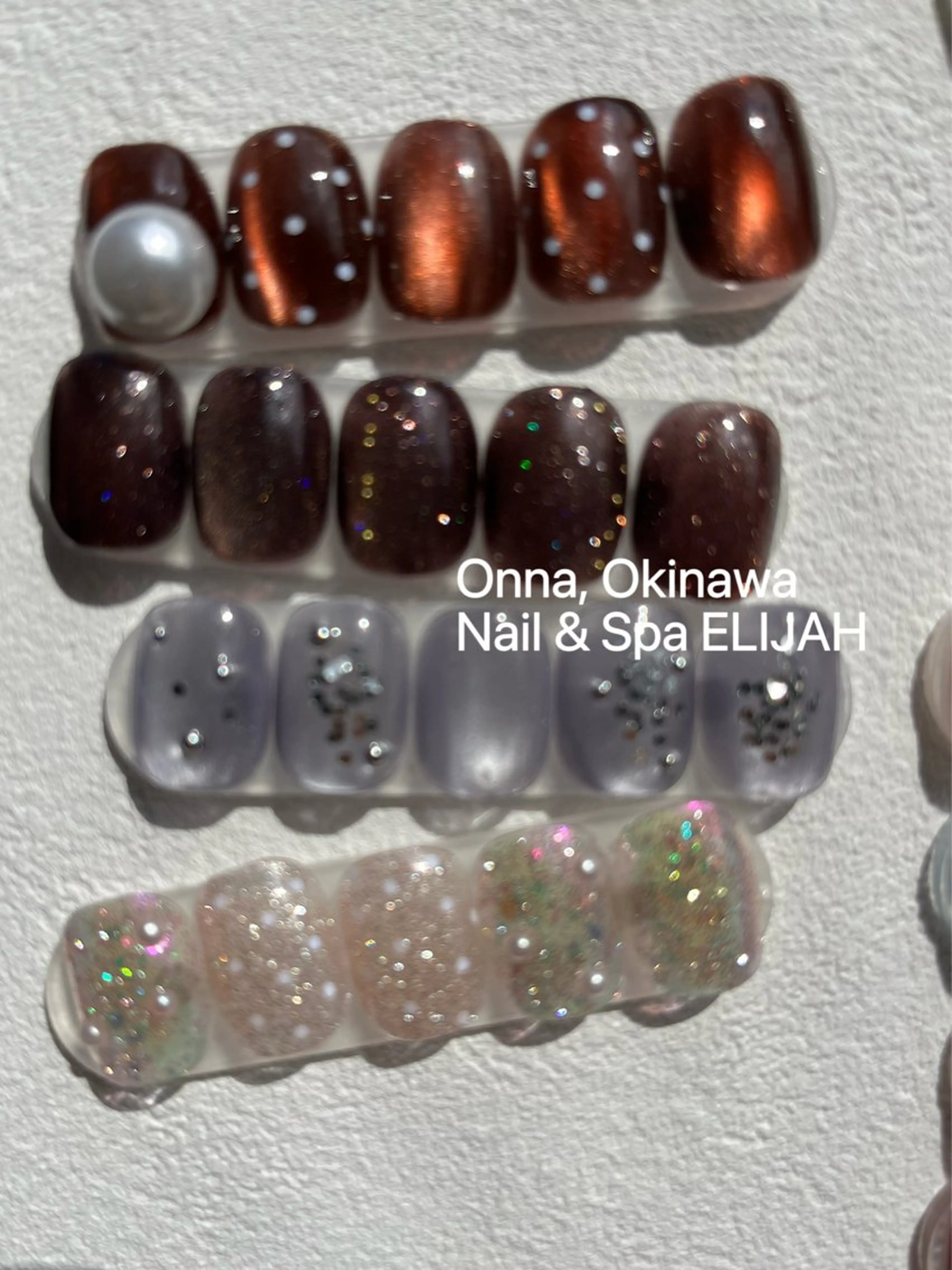 ネイル ハンドネイル ダンラップ新里 友簣乃のネイルデザイン