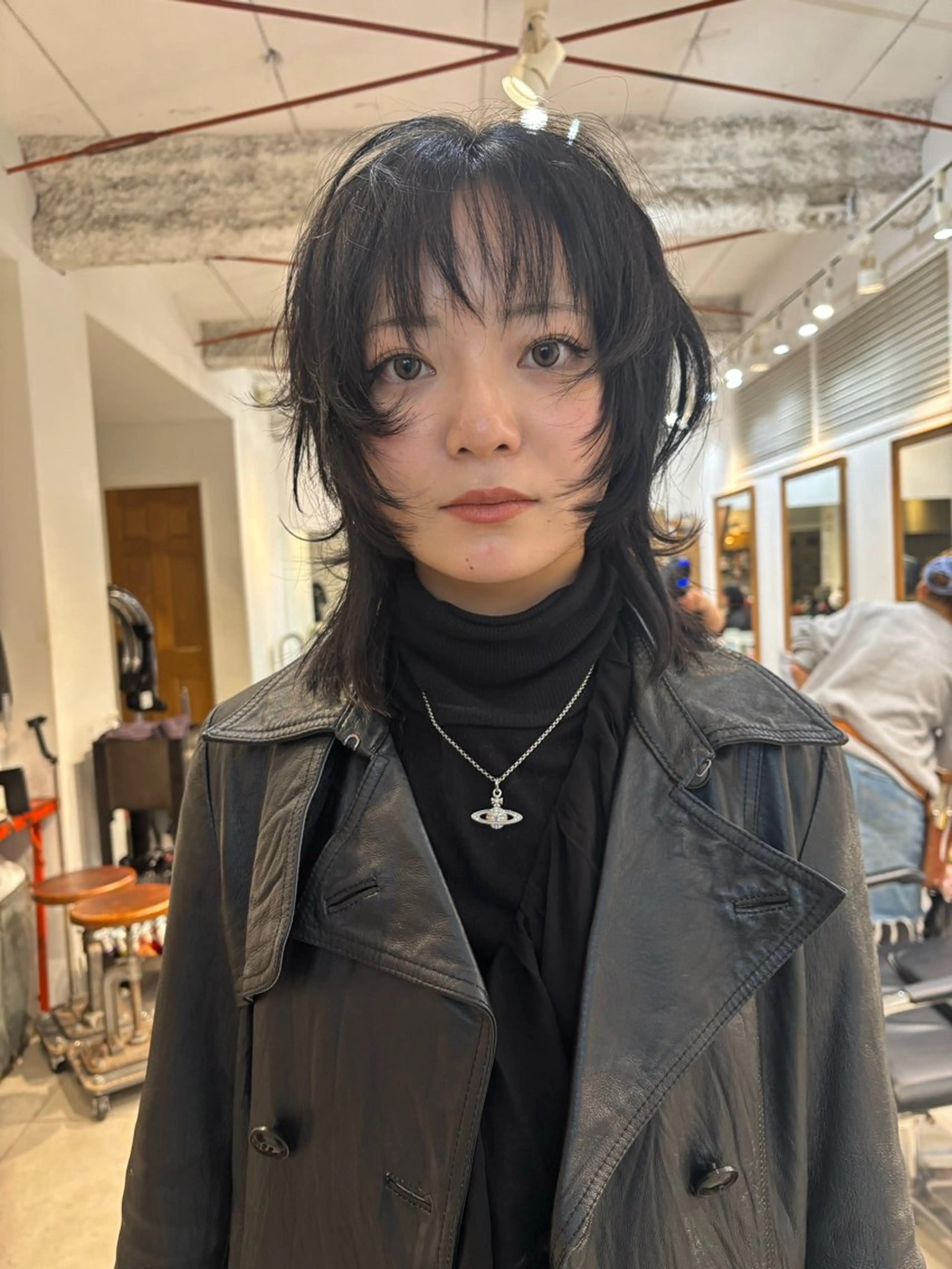 ミディアム カット 縮毛矯正 後藤 一真のヘアスタイル