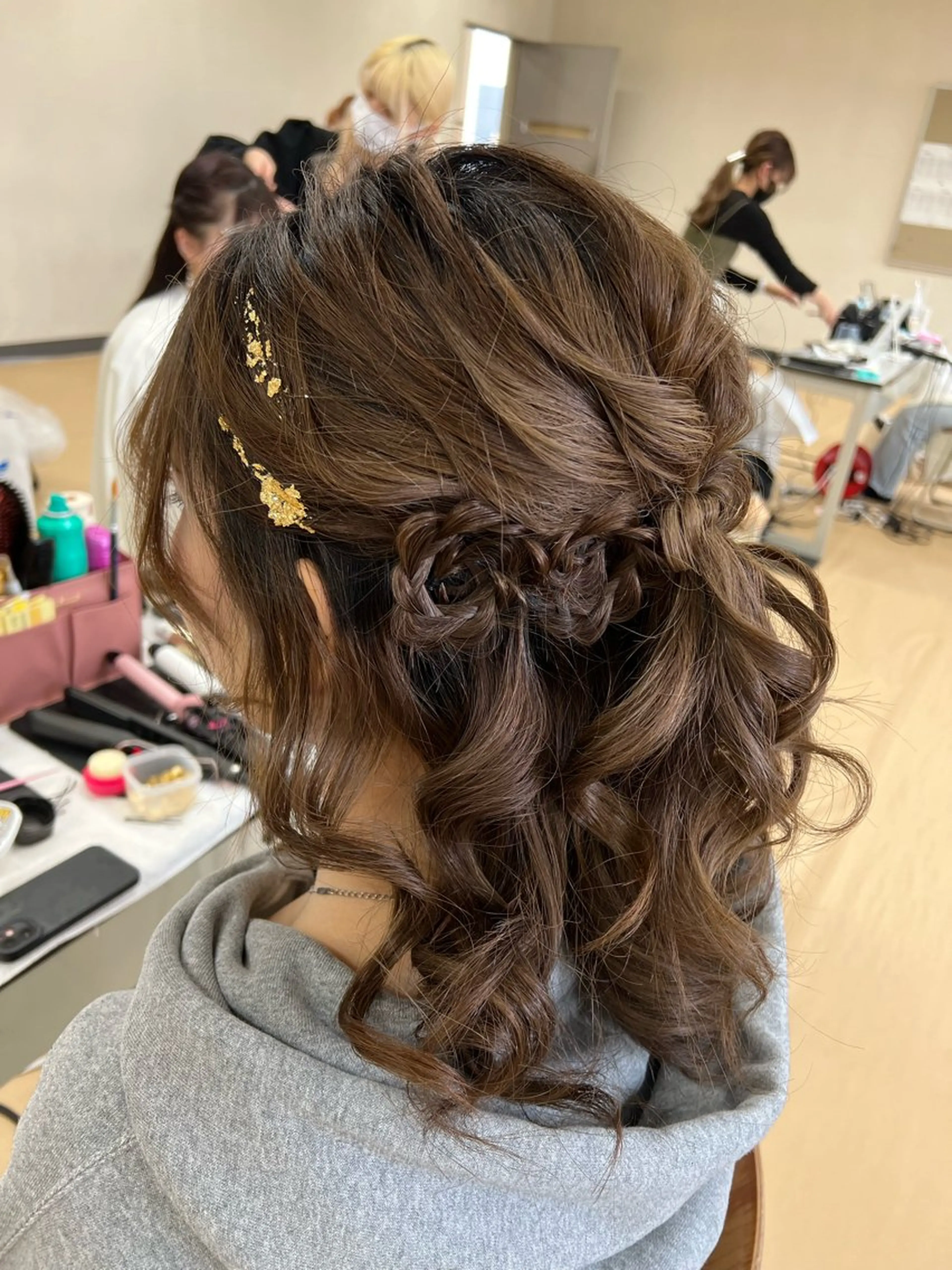 ミディアム ヘアアレンジ カラー/ヘアセット Nanami💗のヘアスタイル
