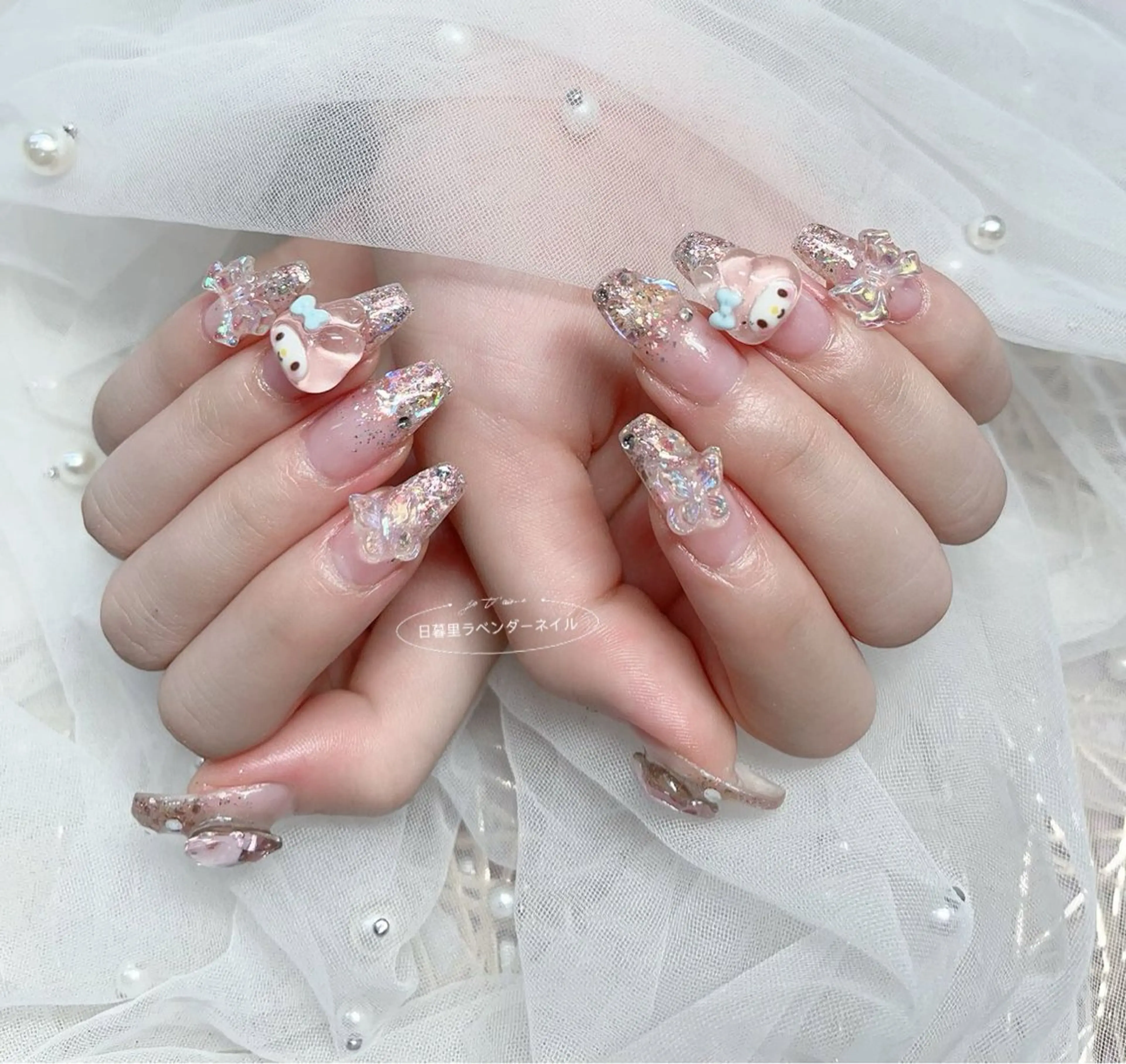 ネイル ラベンダー💖日暮里 ルル💖ネイルのネイルデザイン