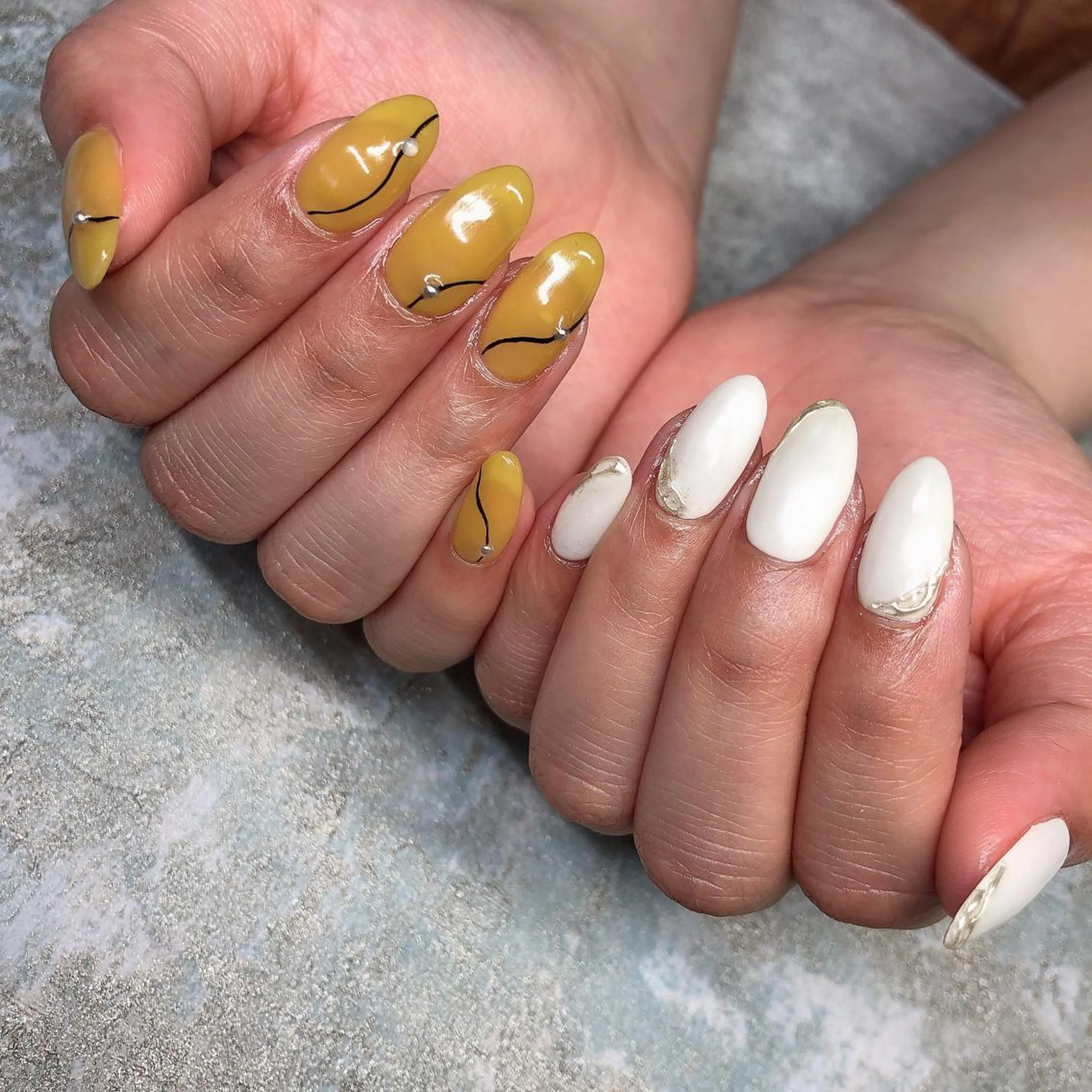 ロング カラー ヘアアレンジ キッズ ネイル マツエク・マツパ 福田 加奈のネイルデザイン