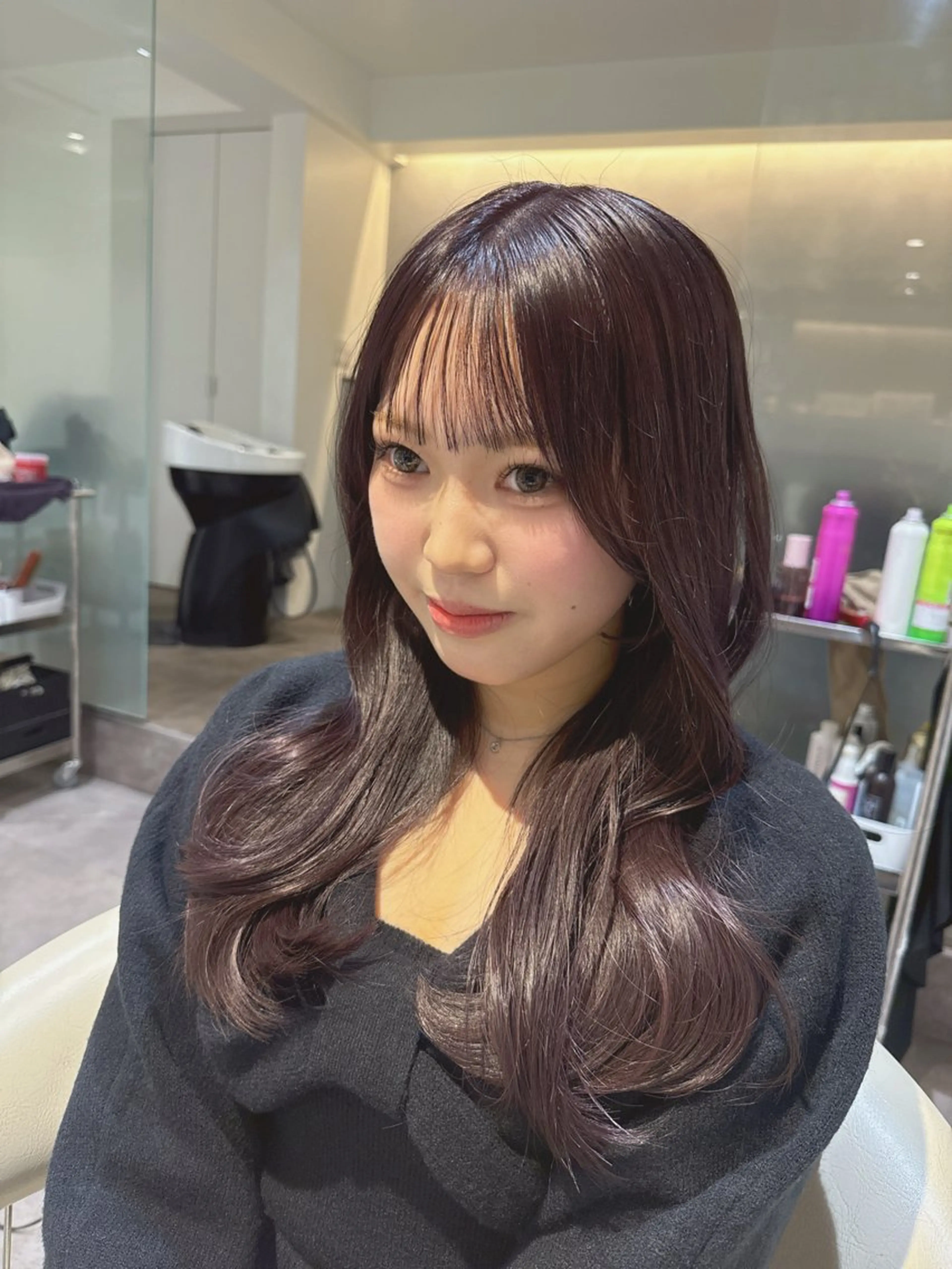 ミディアム カラー ブリーチ ケアブリーチ 透明感カラー グレージュ バイオレットカラー カット ヘアカラー トリートメント 💎透明感カラー特化 💎TAISEIのヘアスタイル