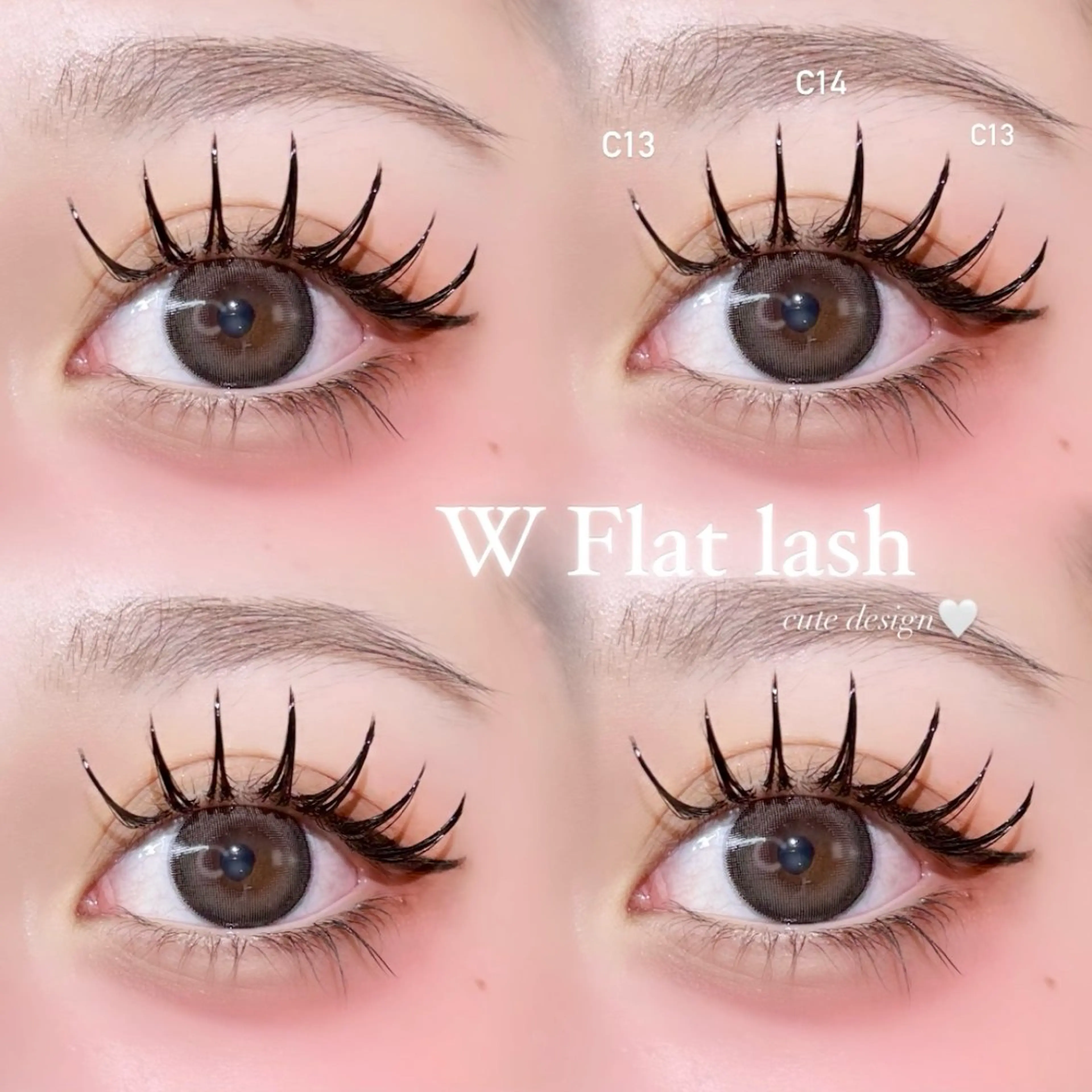 💖W Flat lash 120束💖240本 束仕上げつき🪽の写真