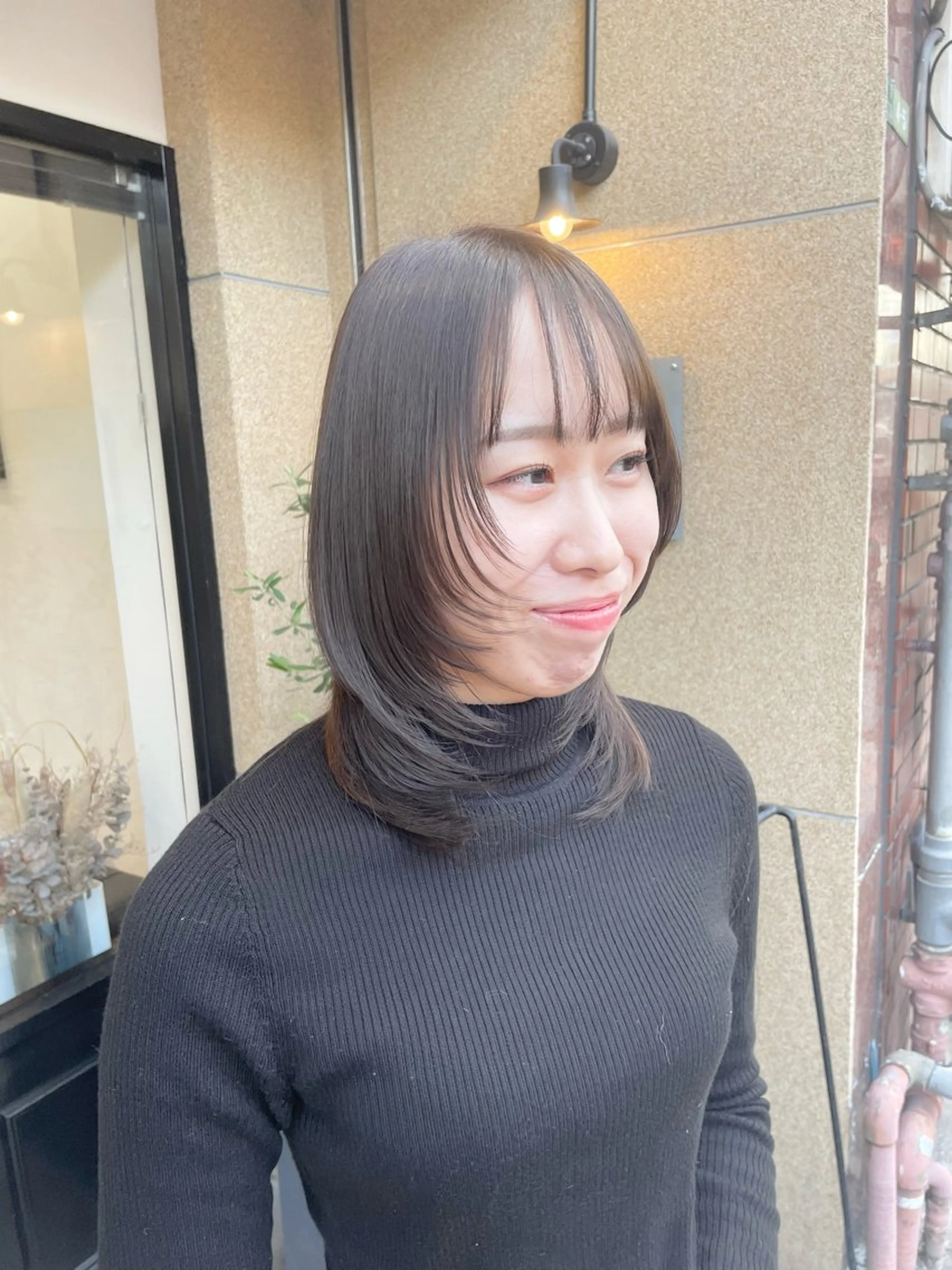 ミディアム カラー Lien所属・長谷川 黎のヘアスタイル