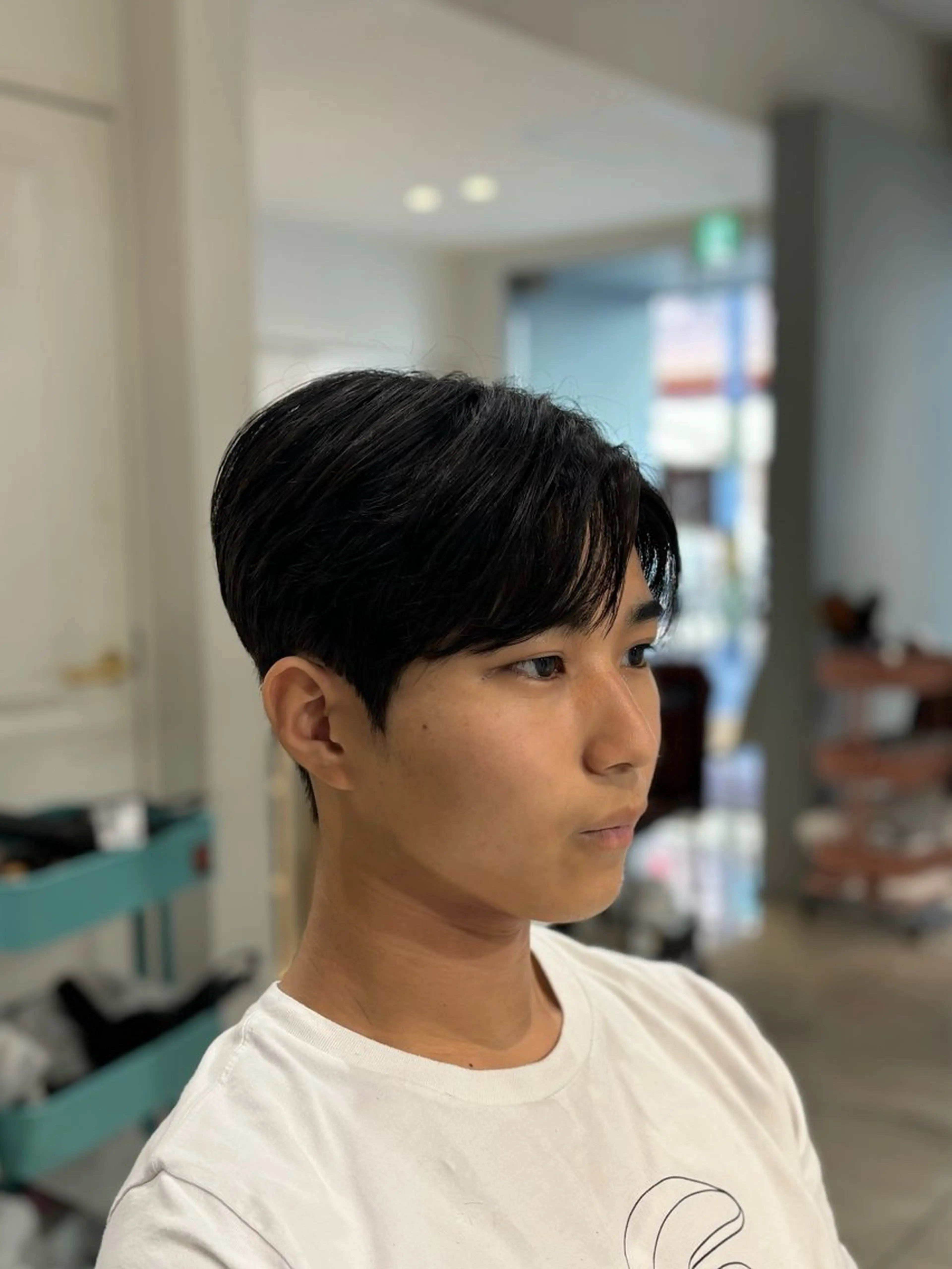 ショート パーマ メンズ カット トリートメント 韓国メンズヘア/ ダウンパーマ/歩夢のヘアスタイル