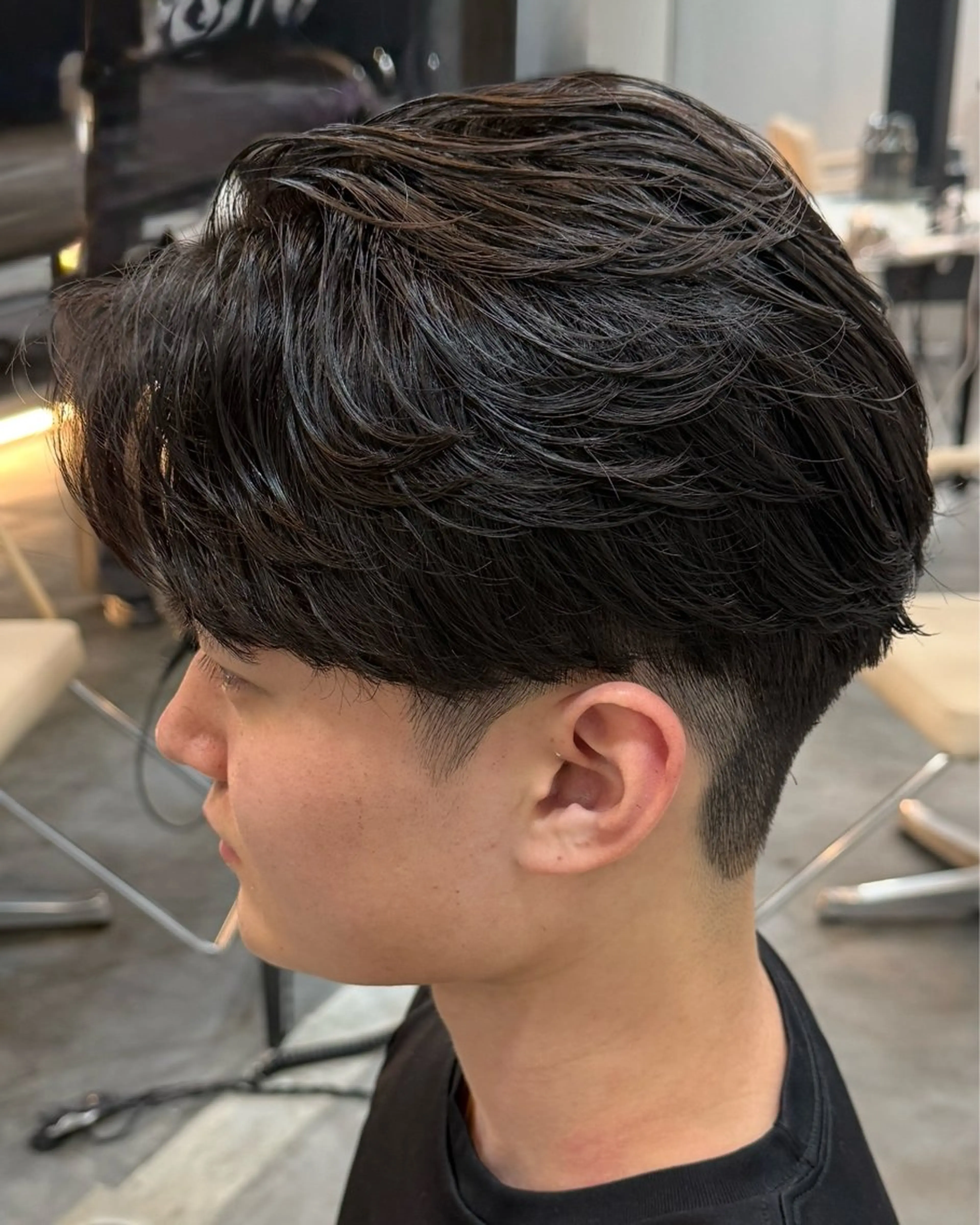 ショート メンズ フェザーパーマ メンズパーマ Men’s BIRTH 梅田中崎町店所属・井ノ本 成海 / メンズパーマ特化のヘアスタイル