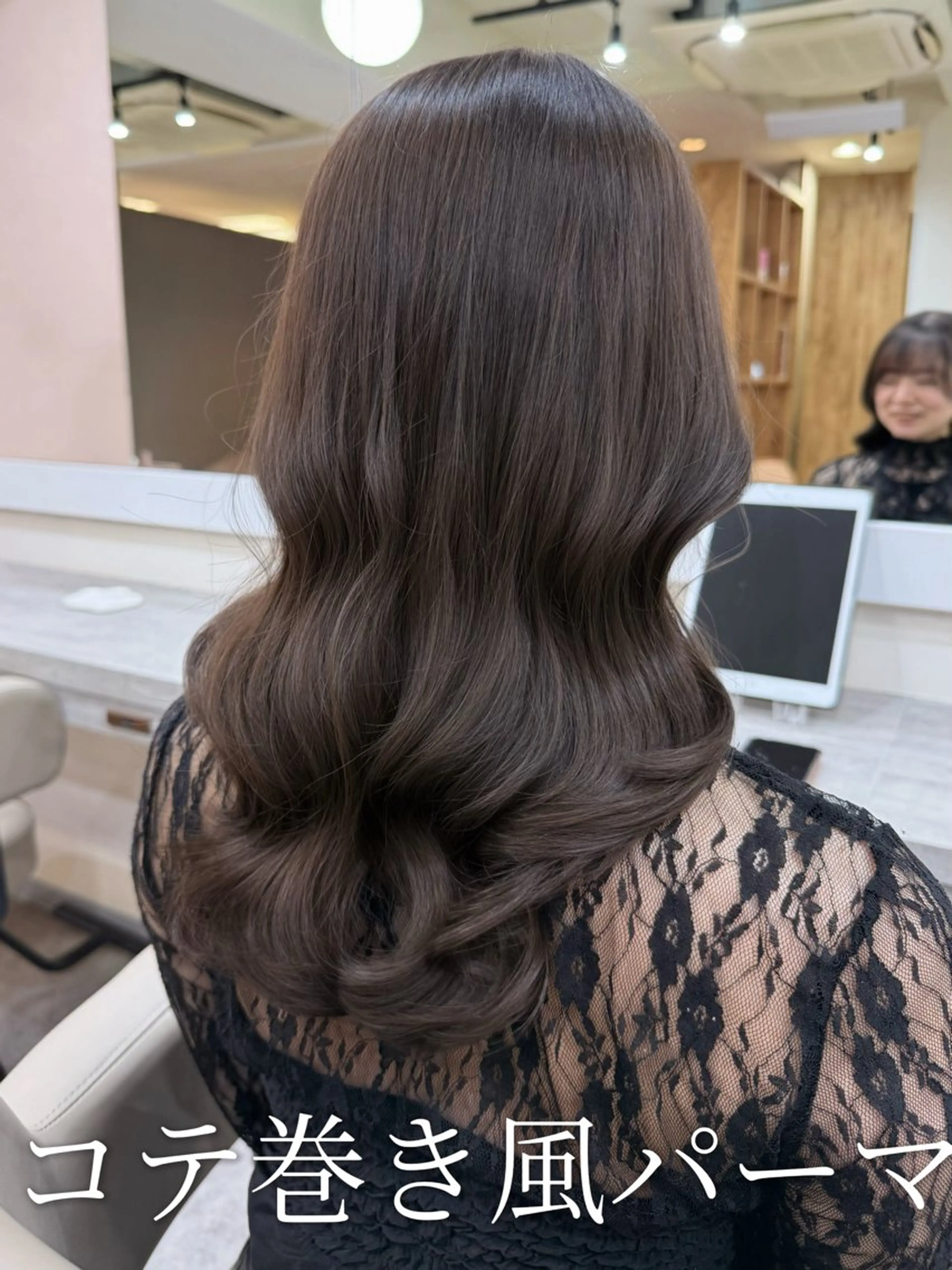 セミロング パーマ カット パーマ 韓国風パーマ/ヘア セット/店長みづきのヘアスタイル
