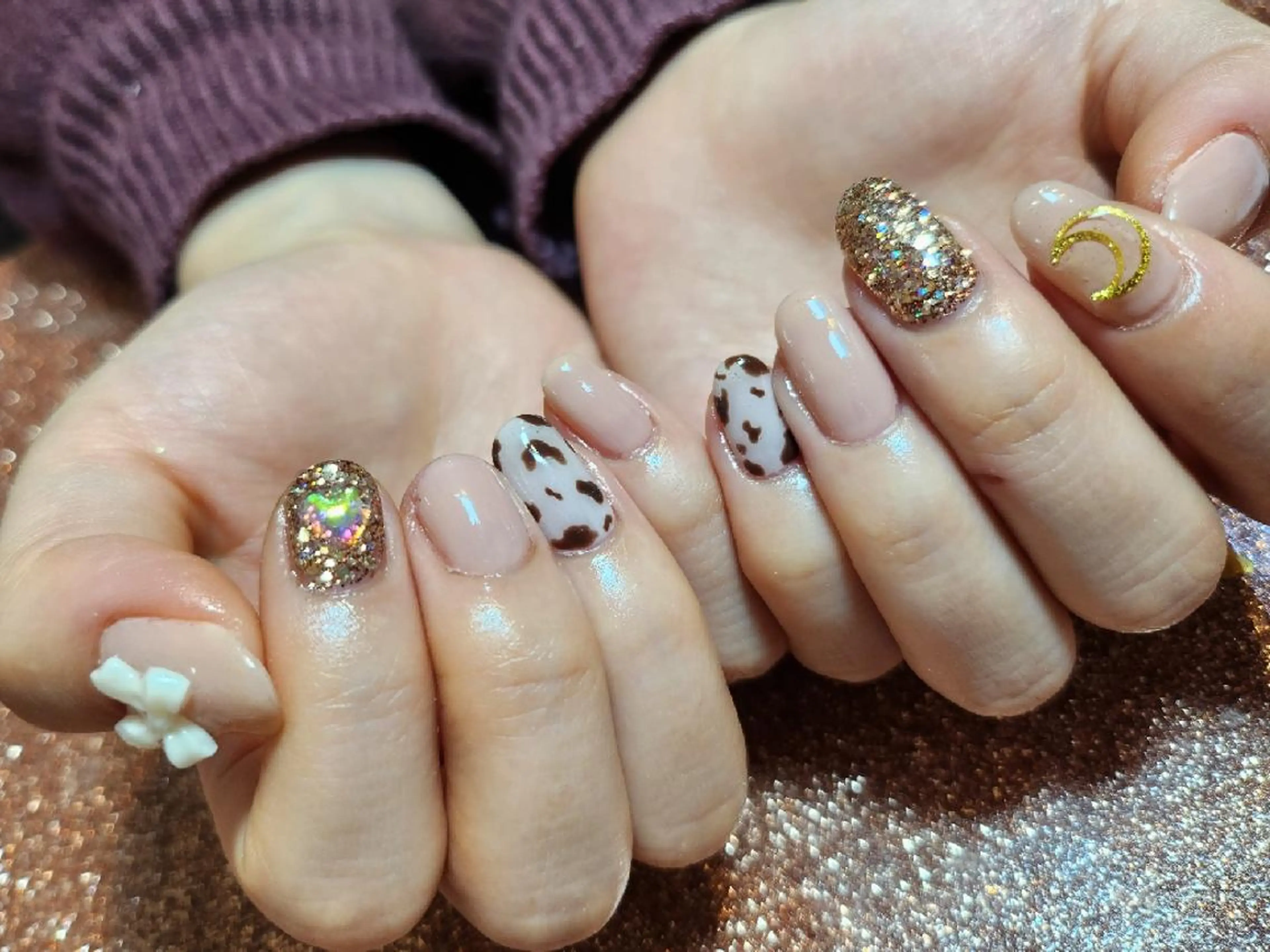 ネイル アートネイル ワンカラーネイル ハンドネイル 💜bora .のネイルデザイン