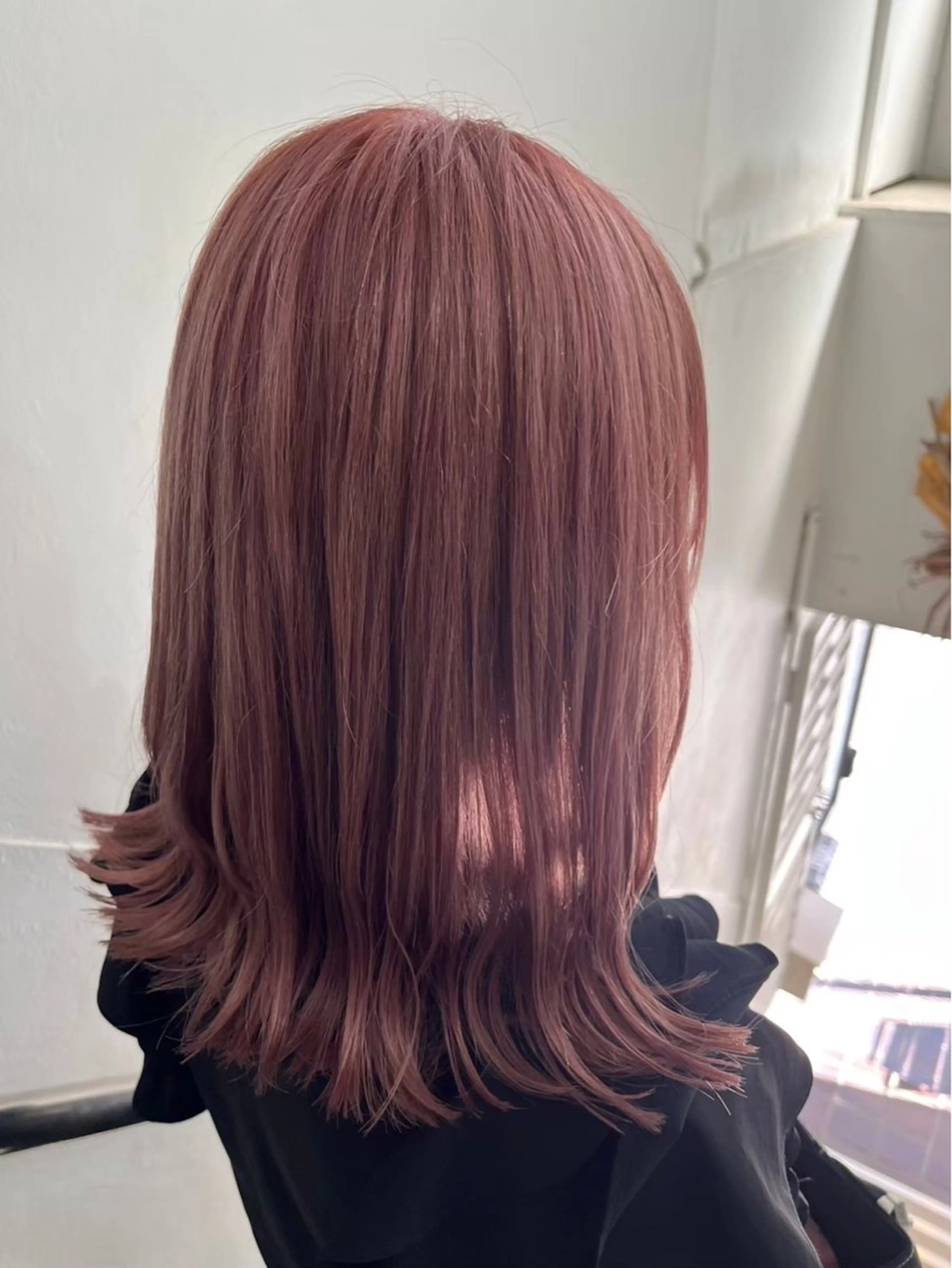 ミディアム ヘアカラー トリートメント 小顔カット/韓国 カラー🌙shikiのヘアスタイル