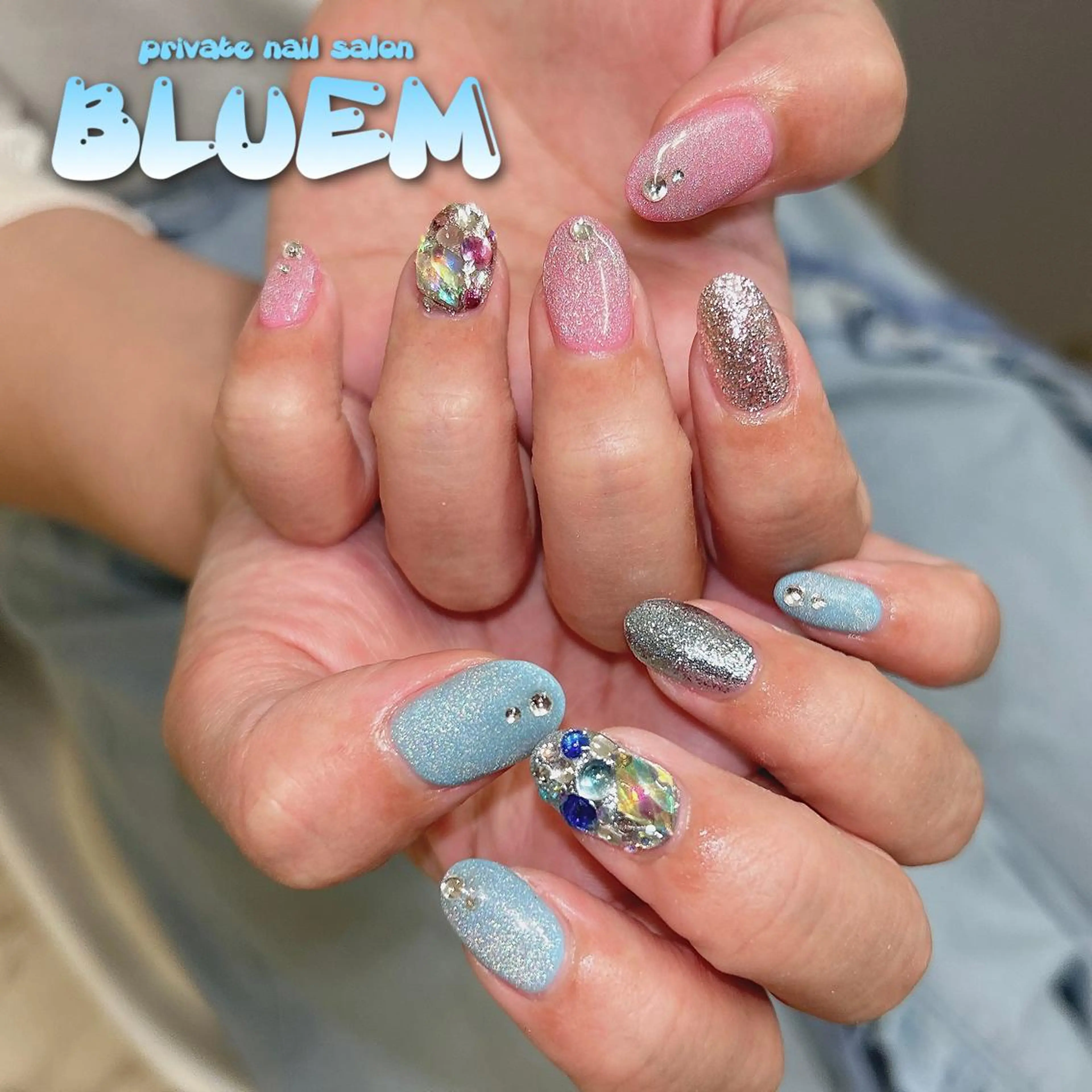 ネイル ハンドネイル BLUEM なな🐶のネイルデザイン