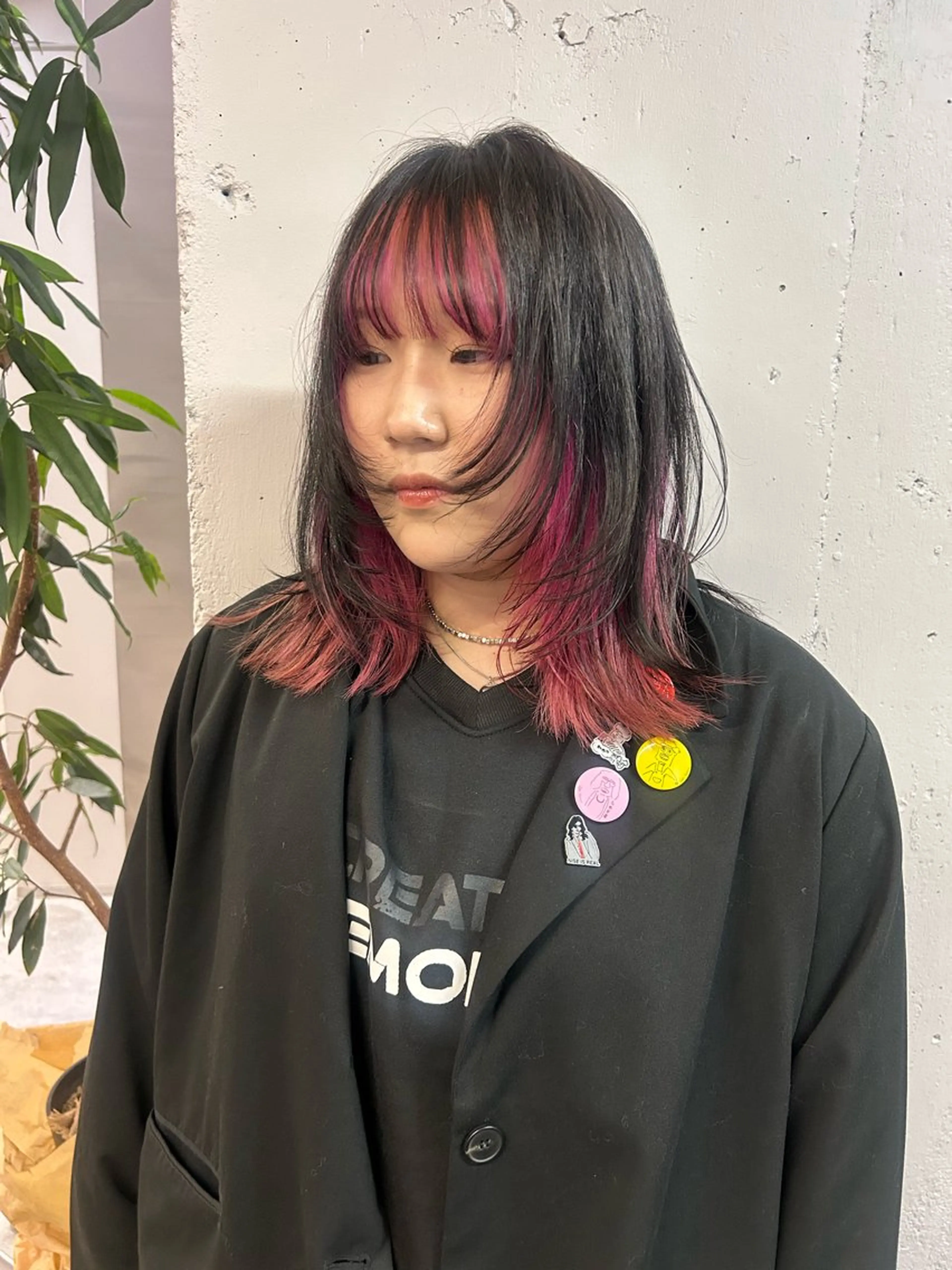 セミロング モデル募集中🥚福岡 kii anju🐄のヘアスタイル