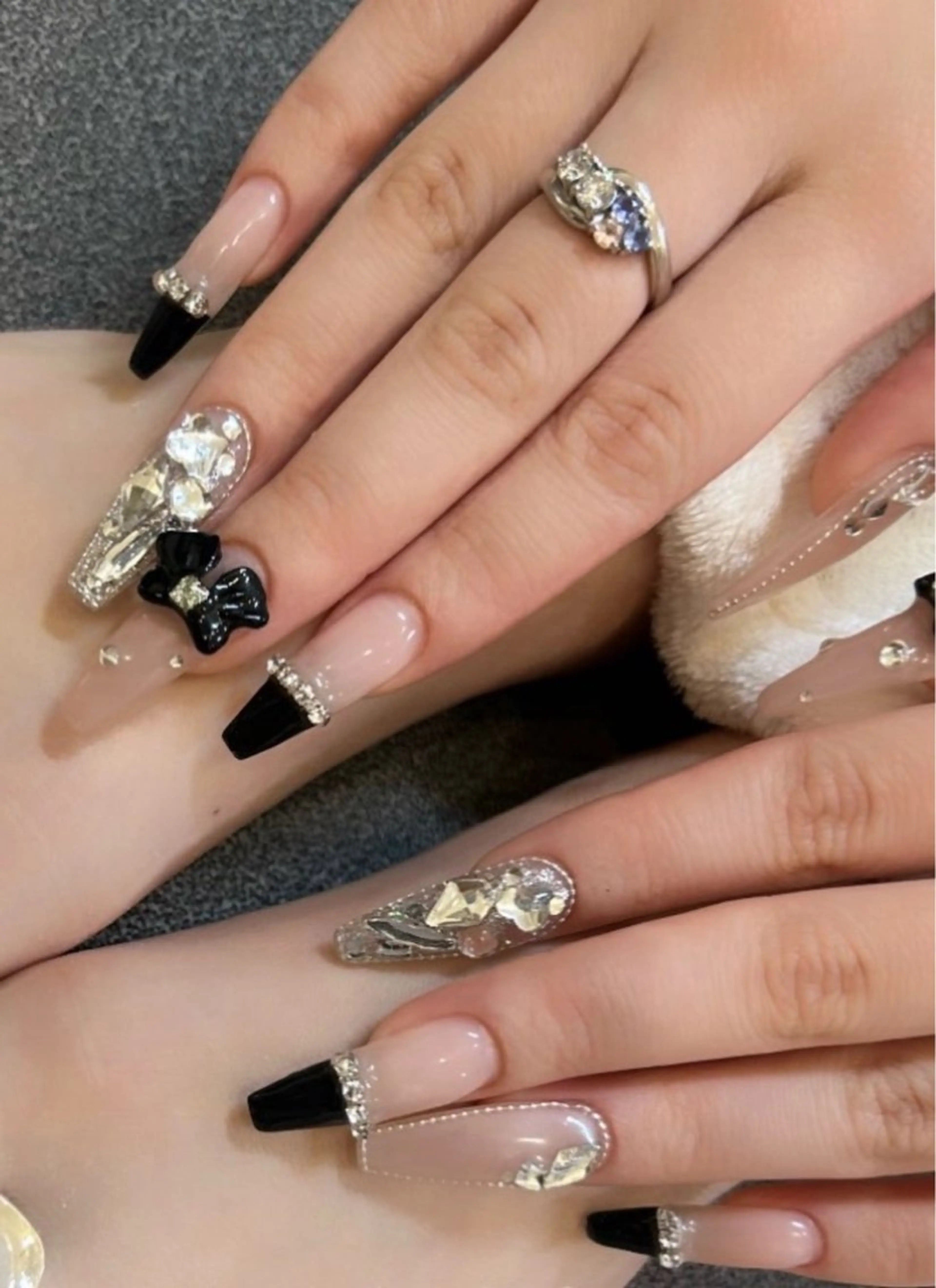 ネイル 長さ出し フレンチネイル ジェルネイル メンズネイル ネイルチップ ハンドネイル マイムネイル所属・MIMnail メンズネイリストのネイルデザイン