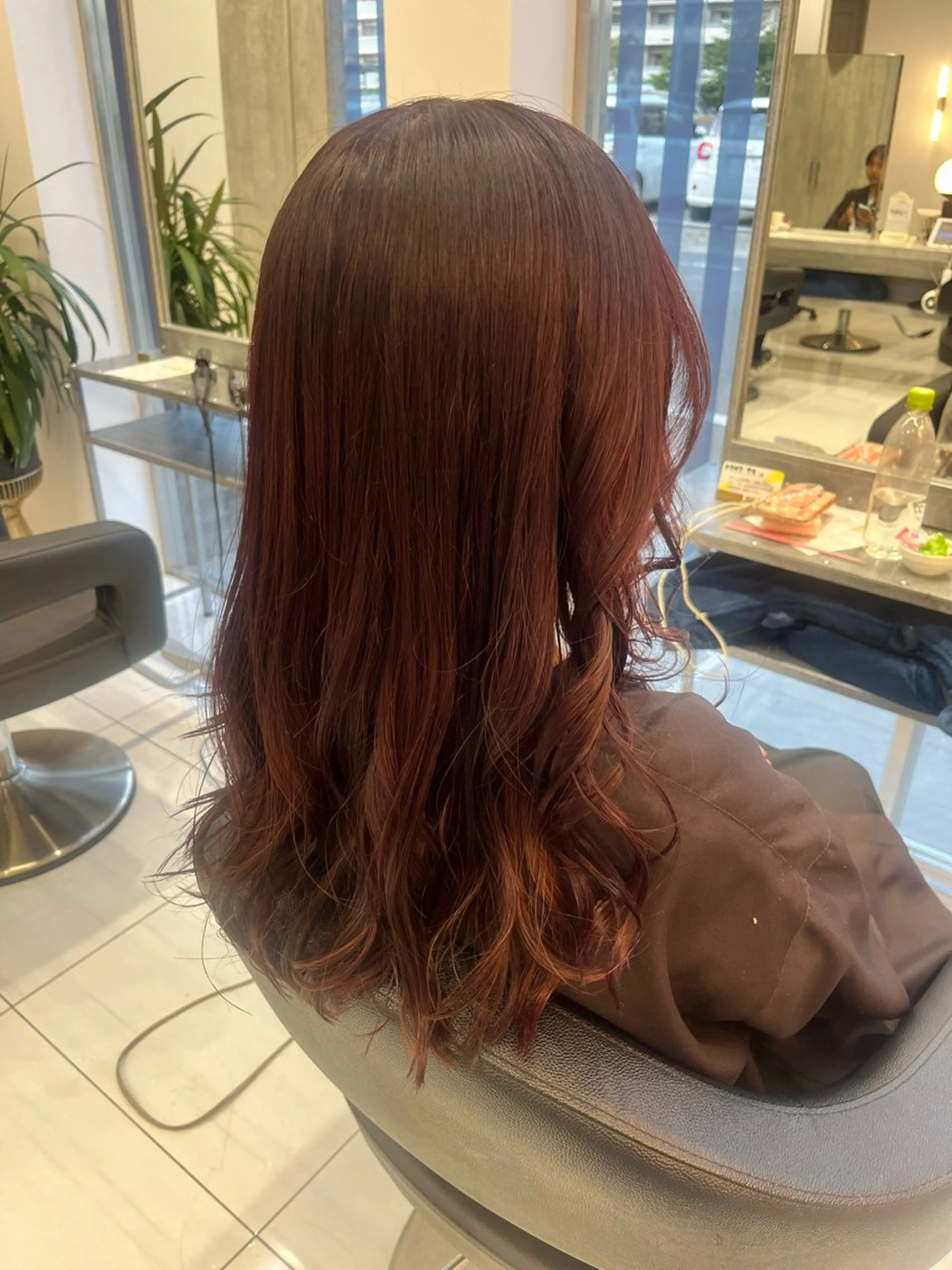 セミロング カラー ピンクカラー バイオレットカラー Rina/似合う × なりたい、叶えます。のヘアスタイル