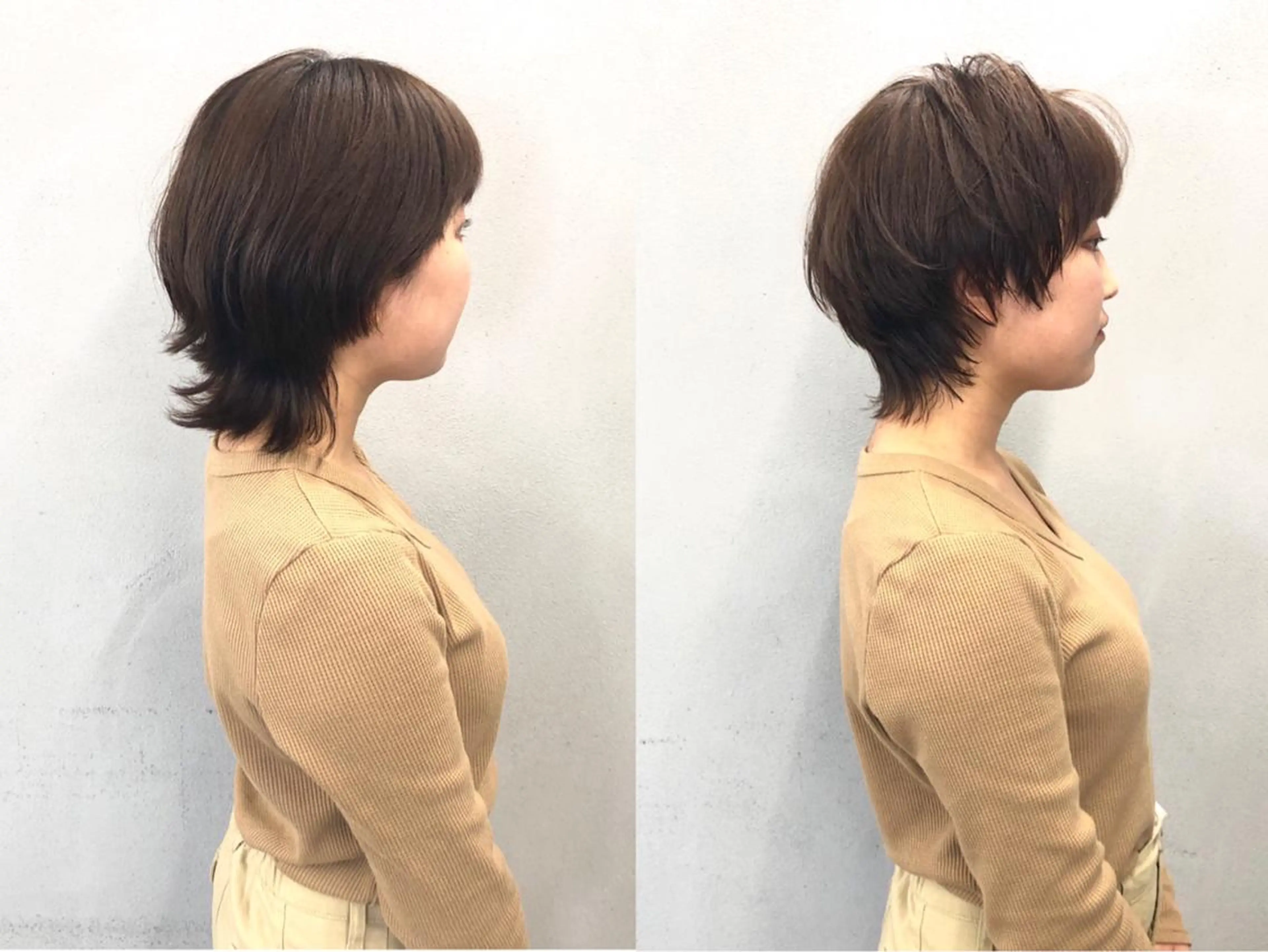 ショート カラー ウルフカット カット ヘアカラー ボブ/ショート/ 白髪染め/メンズ葛西のヘアスタイル