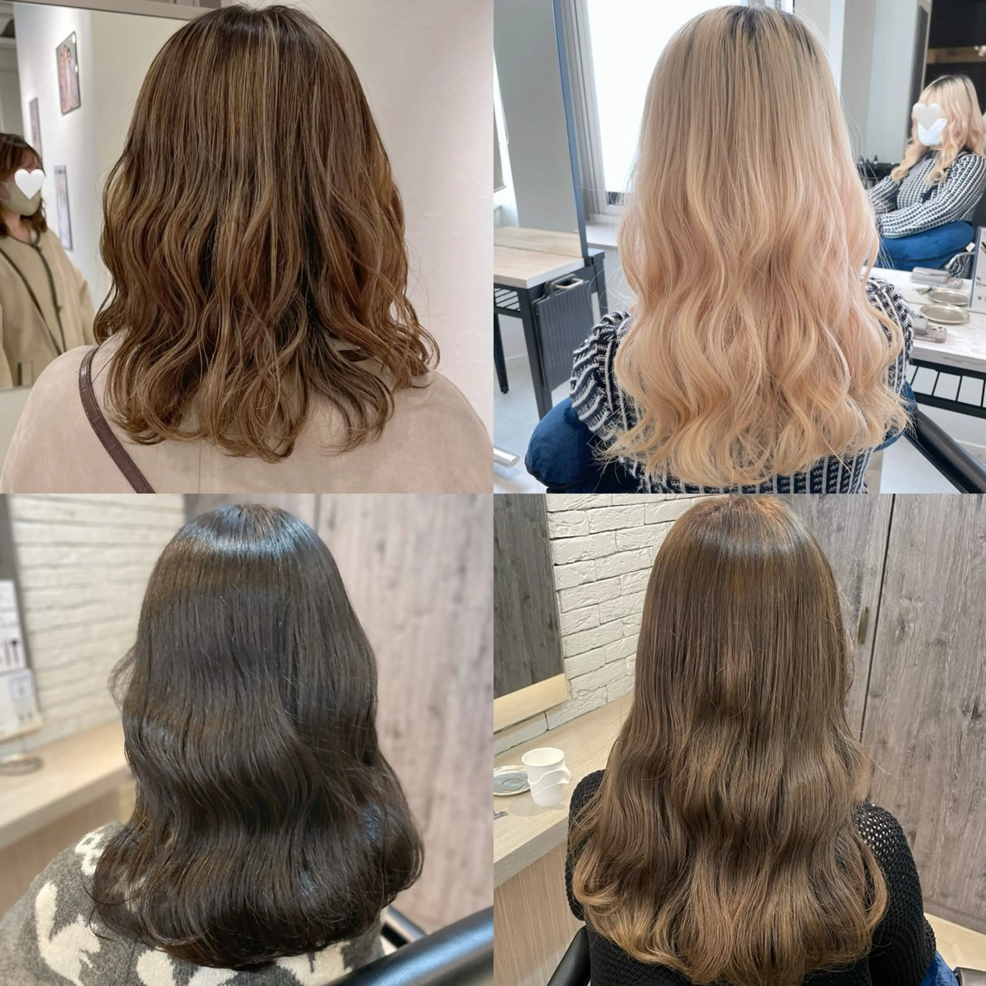 セミロング noa hair design 町田店所属・miyu♡̷̷ 韓国ヘア/顔まわりのヘアスタイル