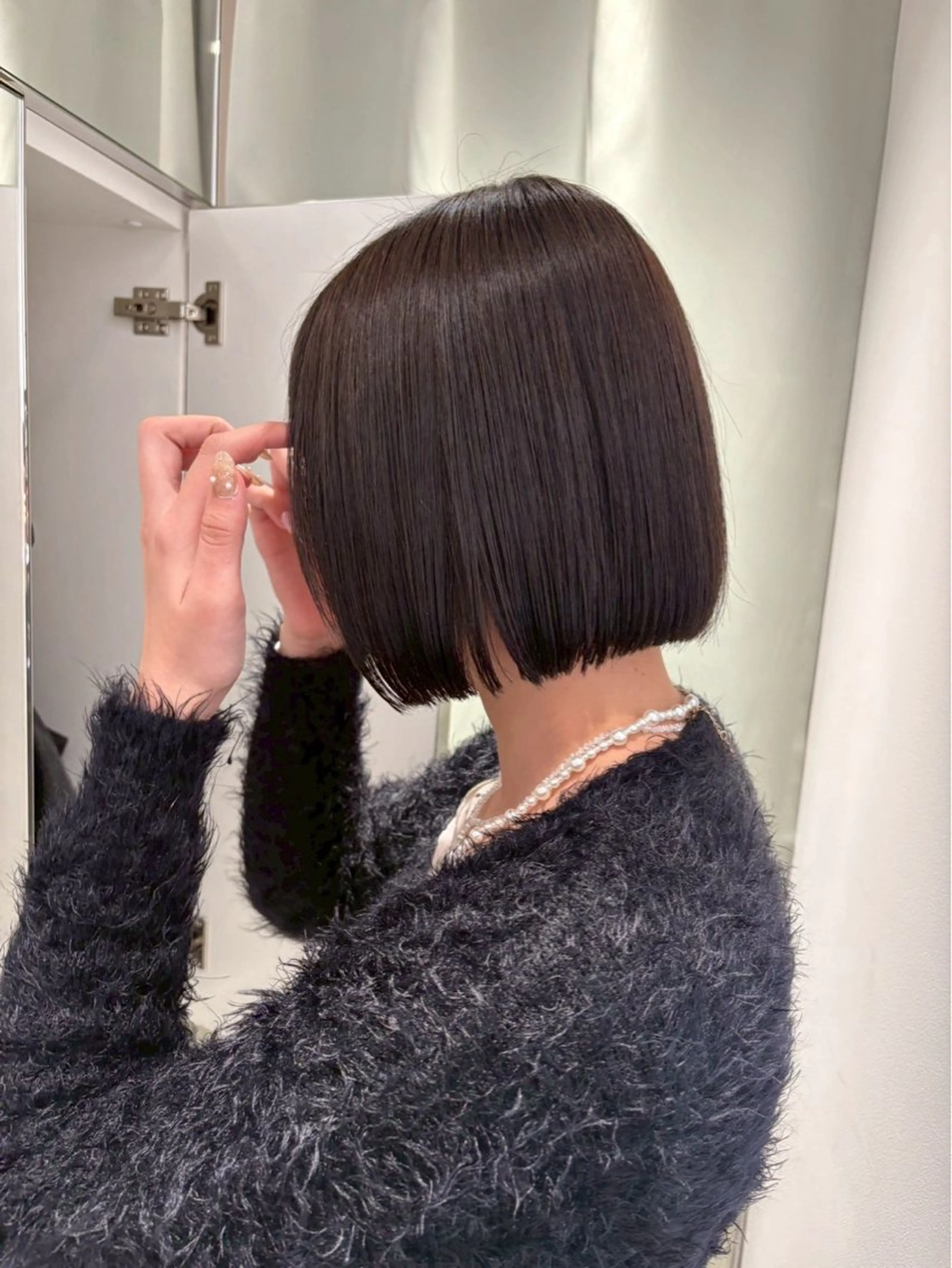 れんか/ボブ/レイヤ ー/ベージュ/艶髪のヘアスタイル