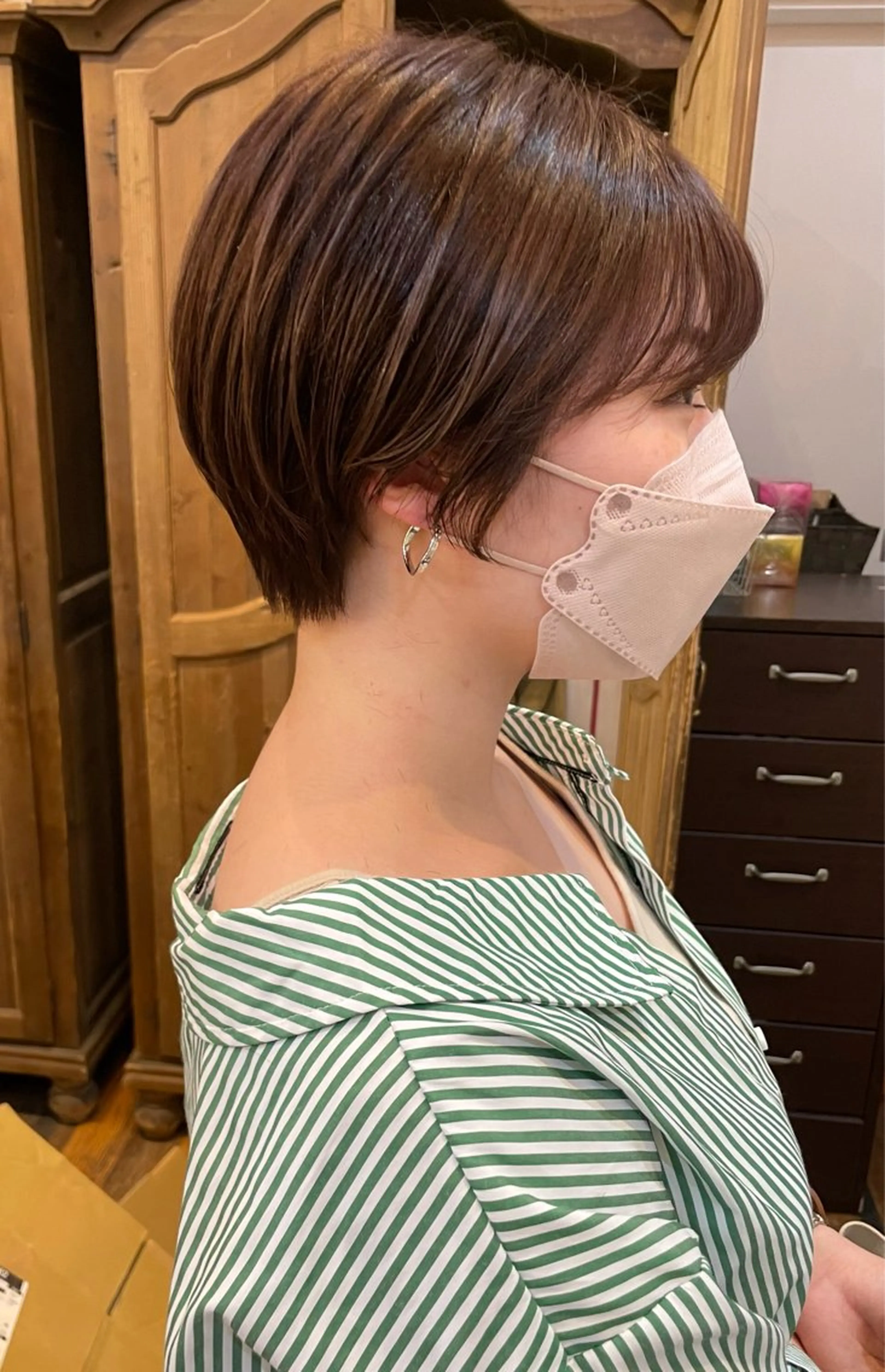 ショート ショートヘア 小顔カット belle 表参道 terrace所属・抜きっぱなしブロンド /ハイトーン/カナタのヘアスタイル