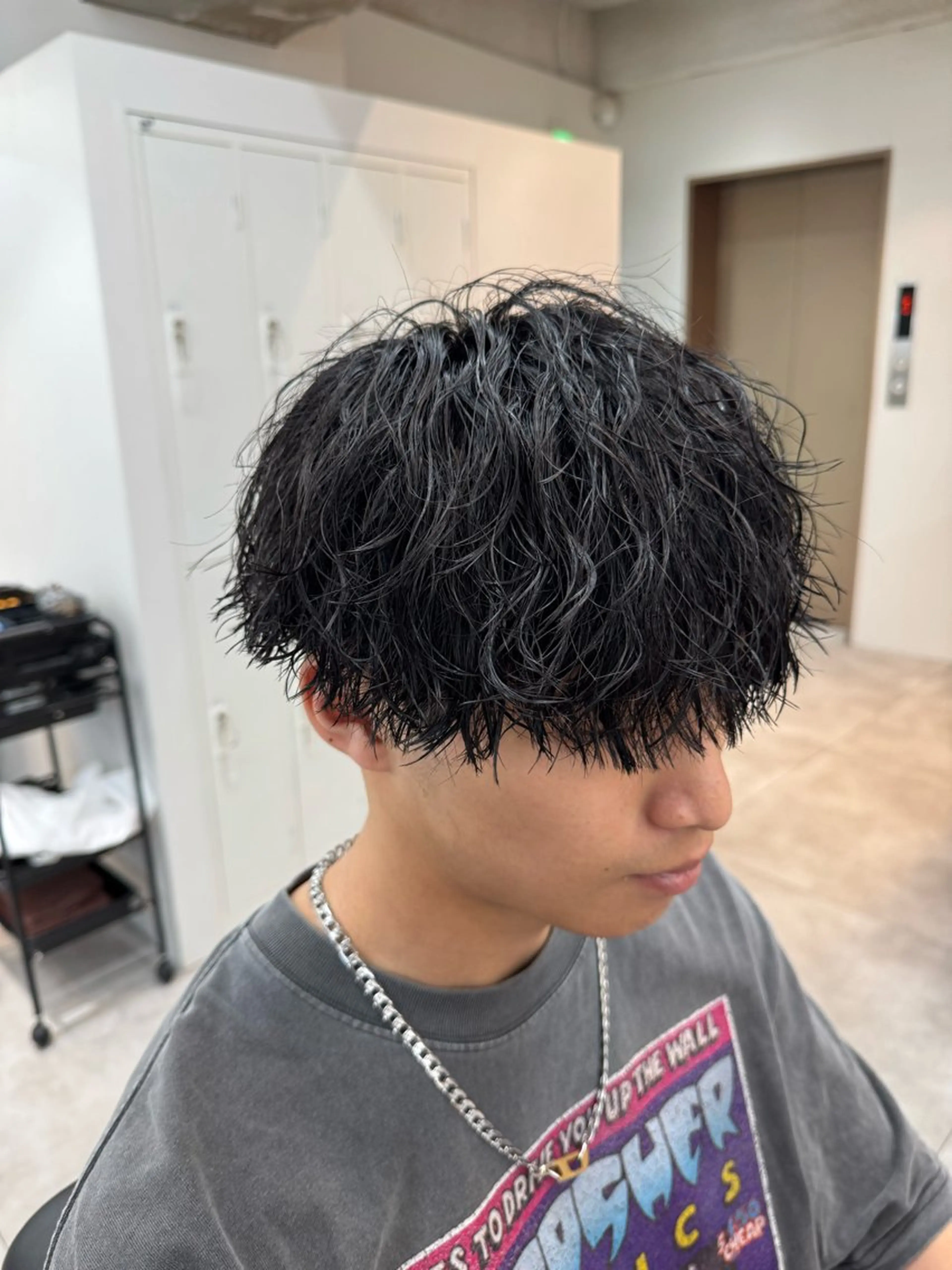 パーマ メンズ カット パーマ 大宮メンズ特化/パー マ職人/小川藍人のヘアスタイル