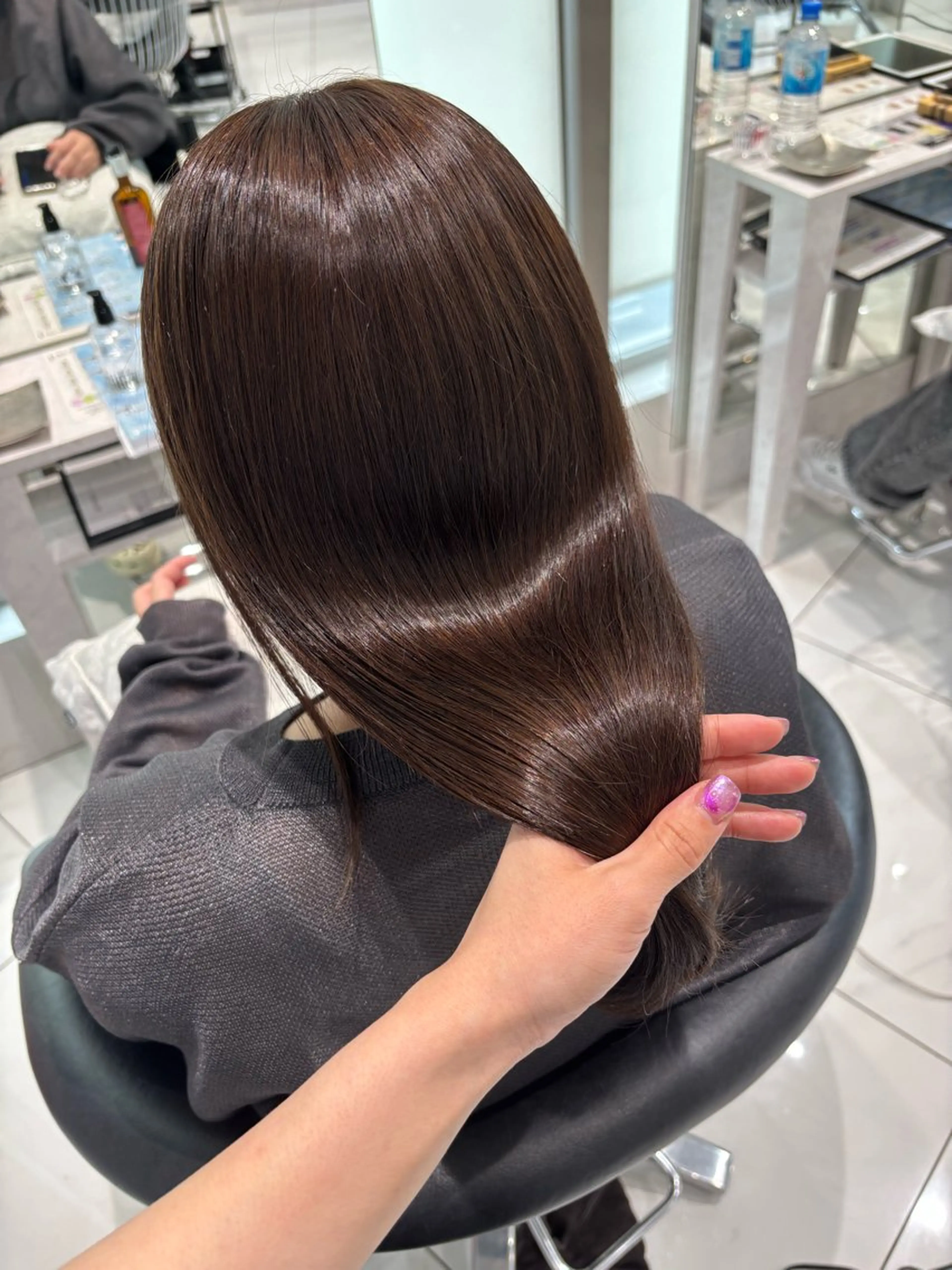 ロング カラー ヘアカラー Sakuraෆ˚* 暗髪×まつパ🖤🥀のヘアスタイル