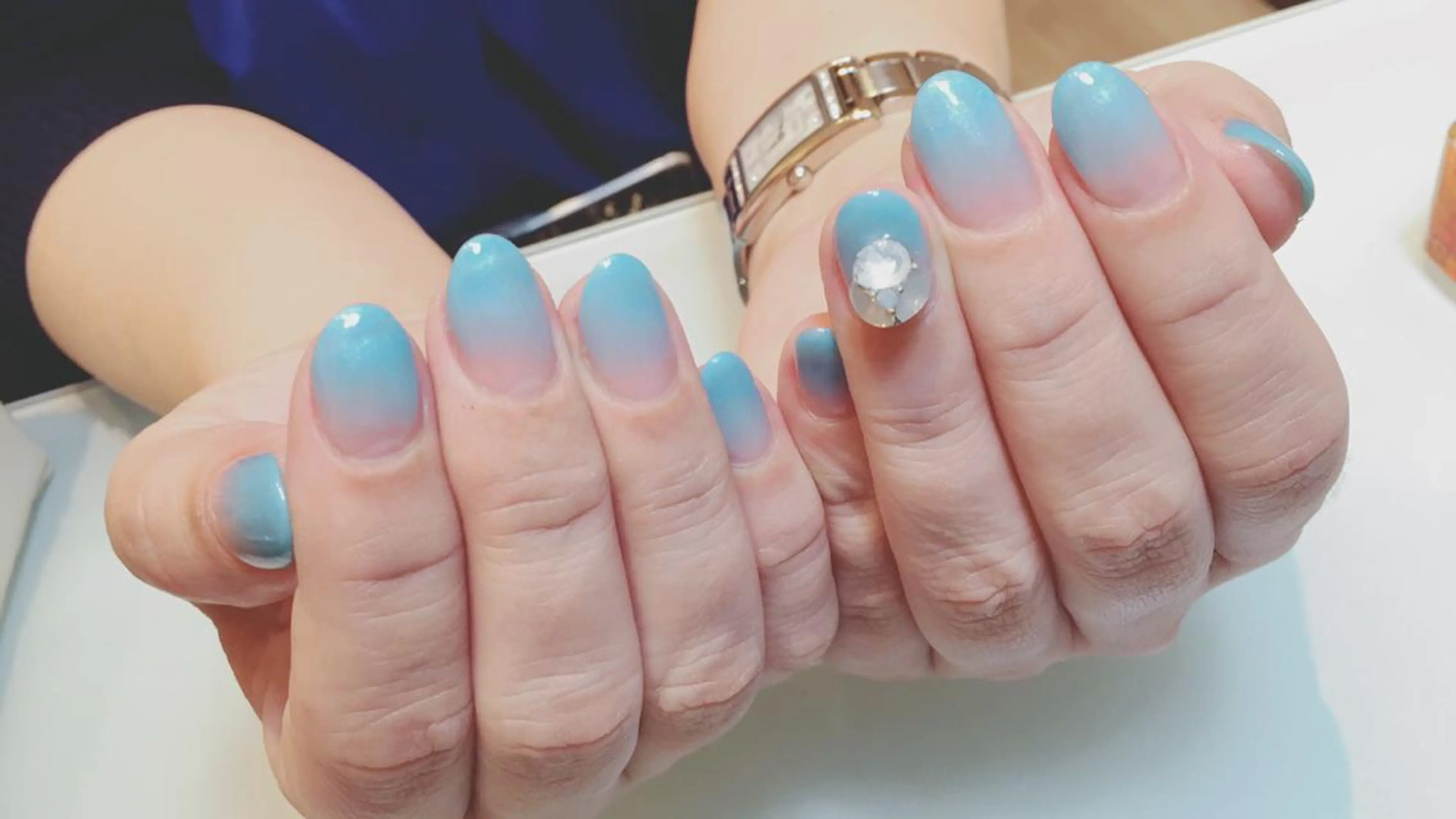 ネイル 水色 NAIL 106G所属・西日暮里駅徒歩1分/ NAIL106Gのネイルデザイン