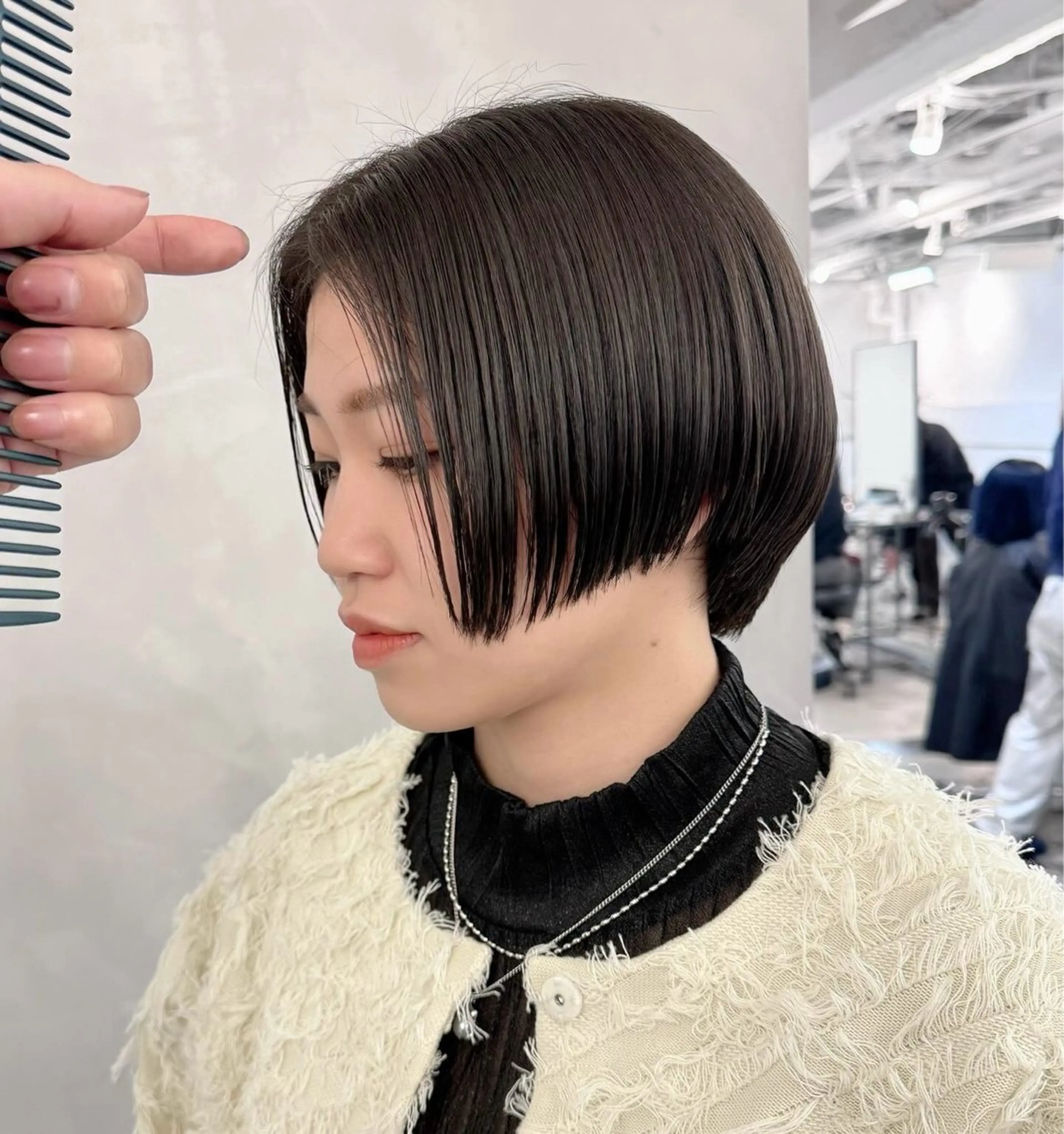 ショート 丸みショート ショートヘア foto所属・𝐁𝐋𝐔𝐄𝐓 /代表 / 荒井史行のヘアスタイル