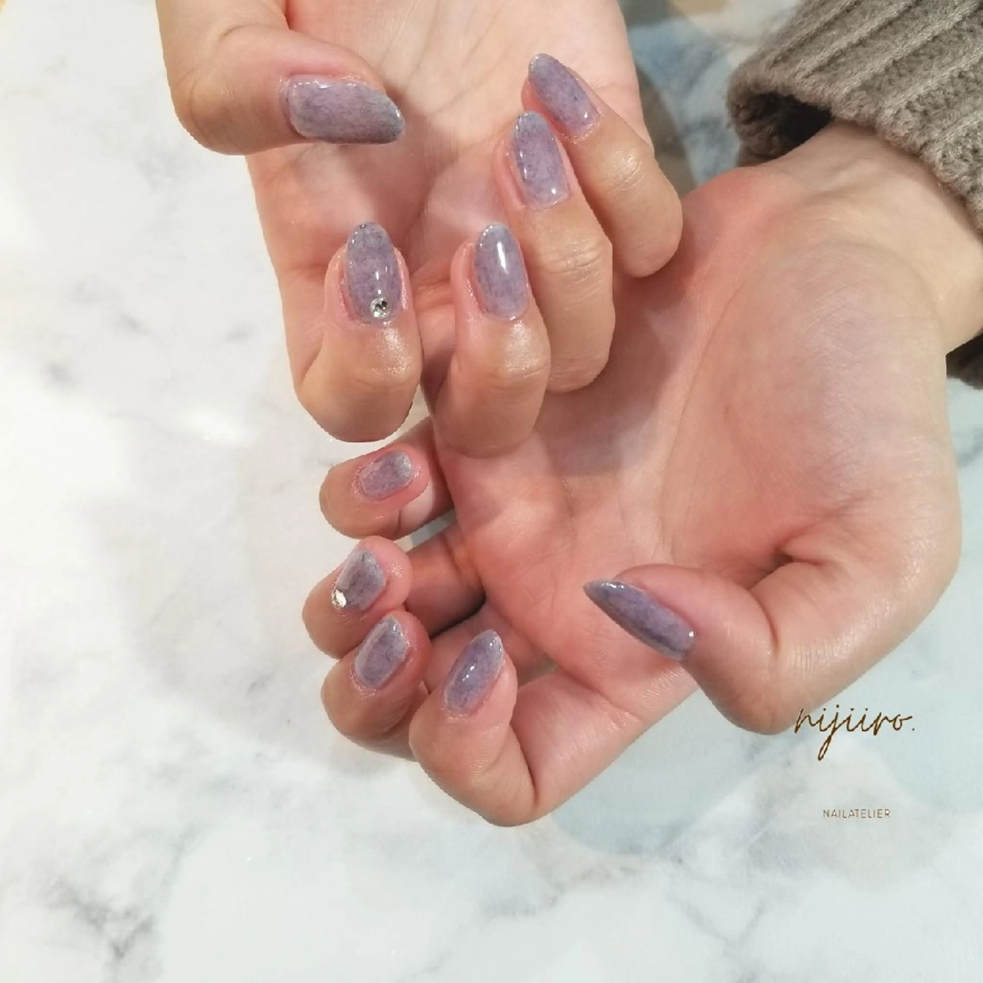 ネイル ハンドネイル nailatelier nijiiro.所属・nijiiro🌈 サトウのネイルデザイン